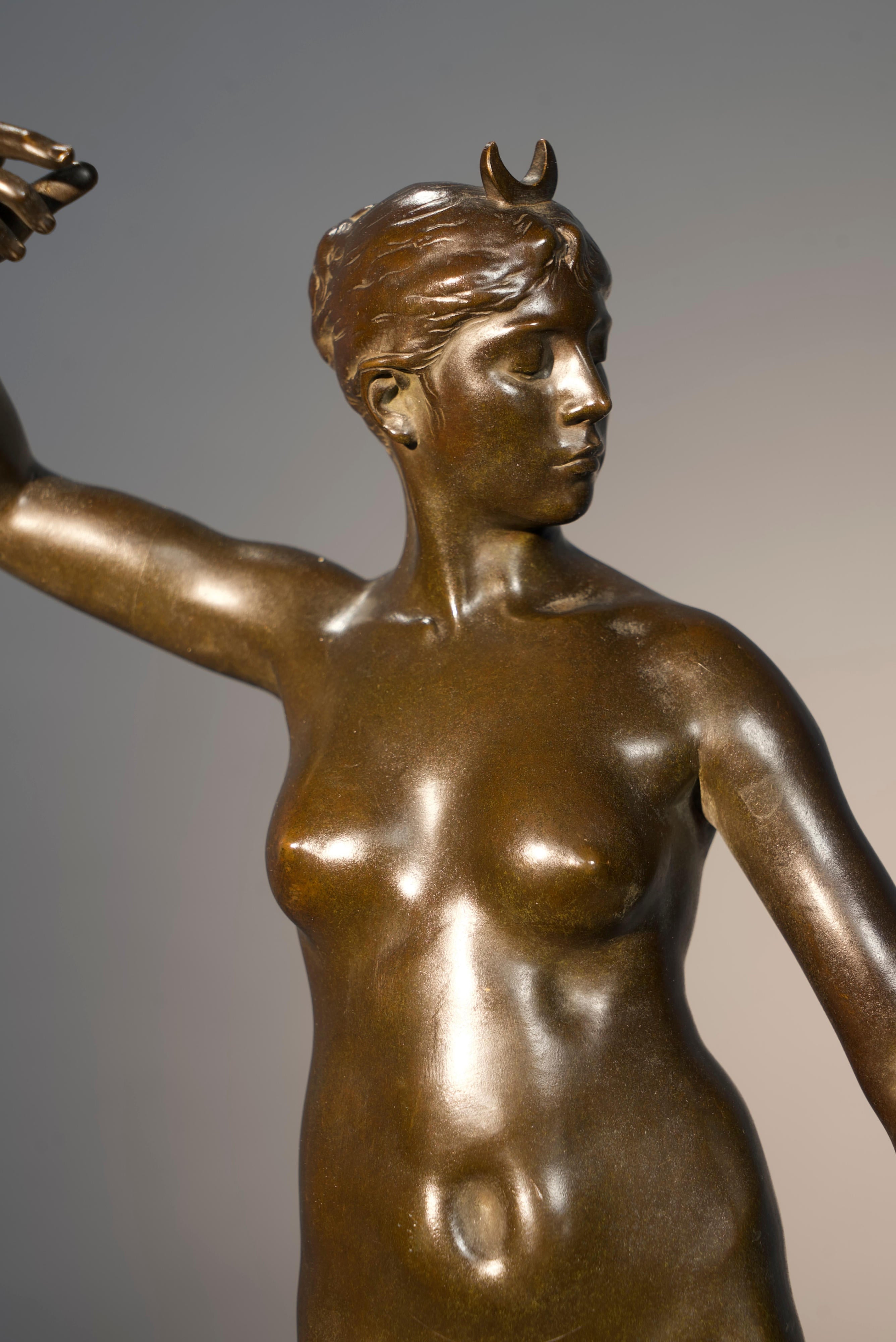 18799, Jean Alexandre Joseph Falguière, Diana, circa late 1880's