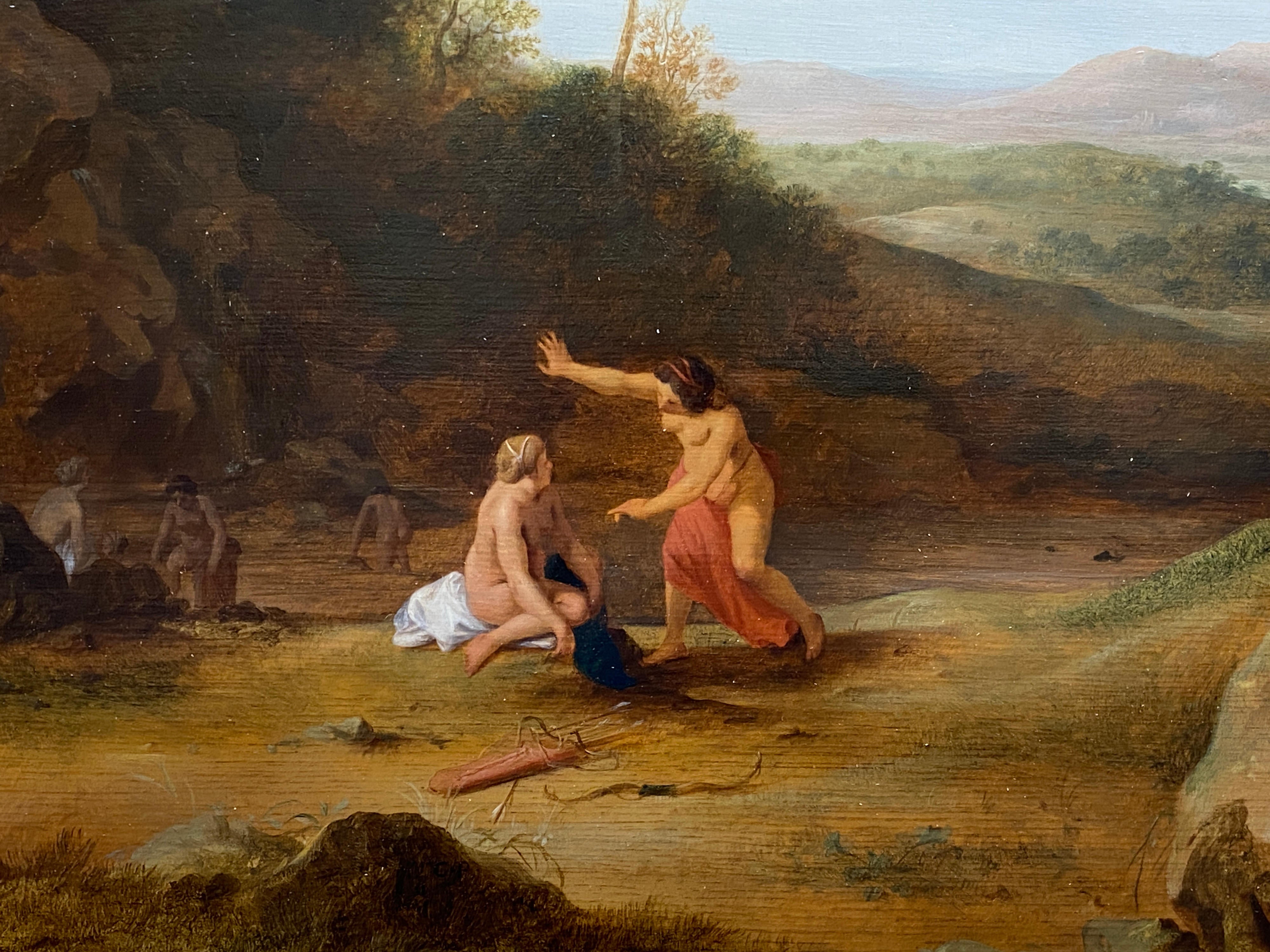 17332, Cornelis Van Polenburch, Diana and her Nymphs with Discovery of Callisto