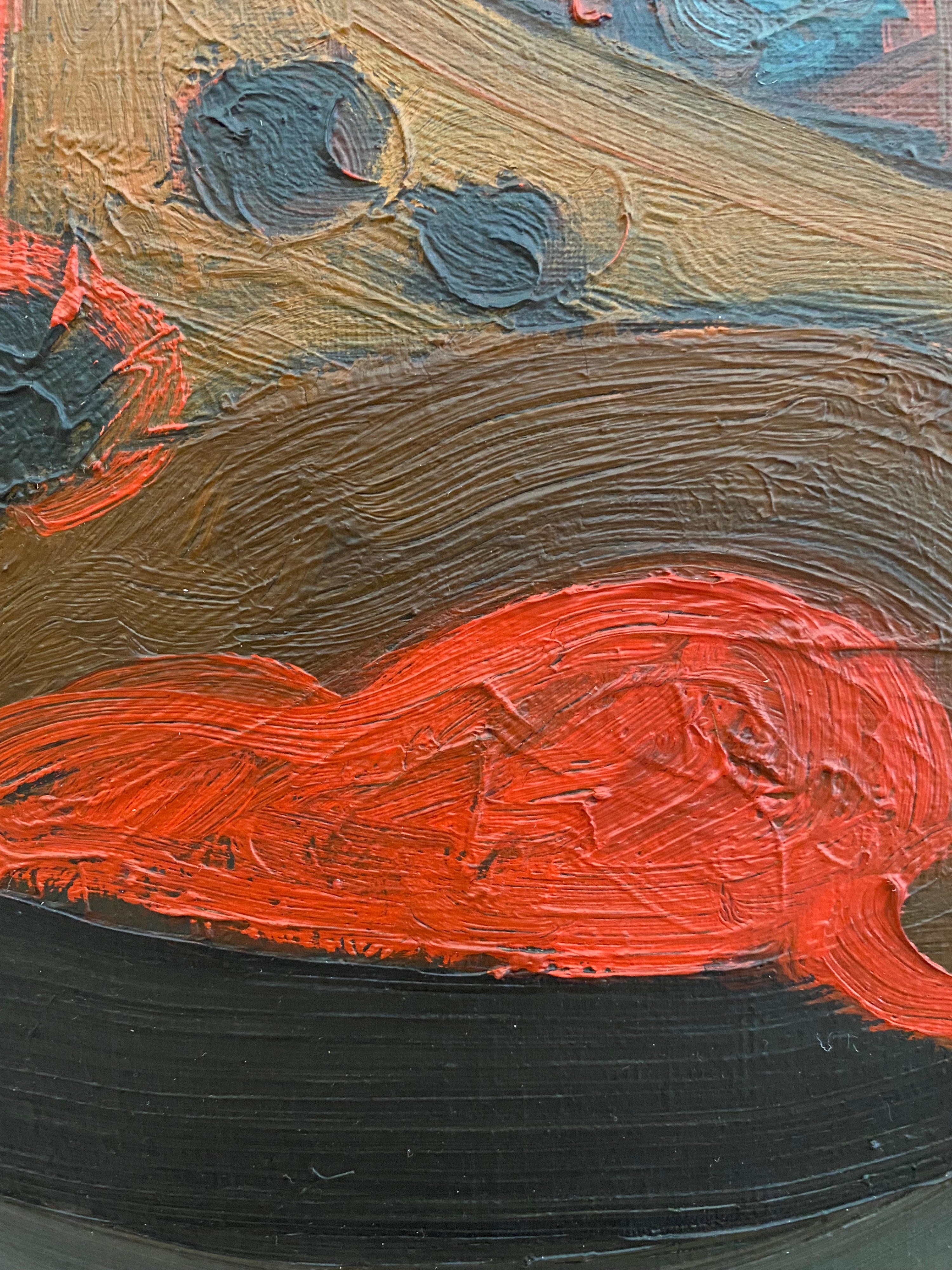 15558, Pinchas Maryan, Orange Helmet, 1953