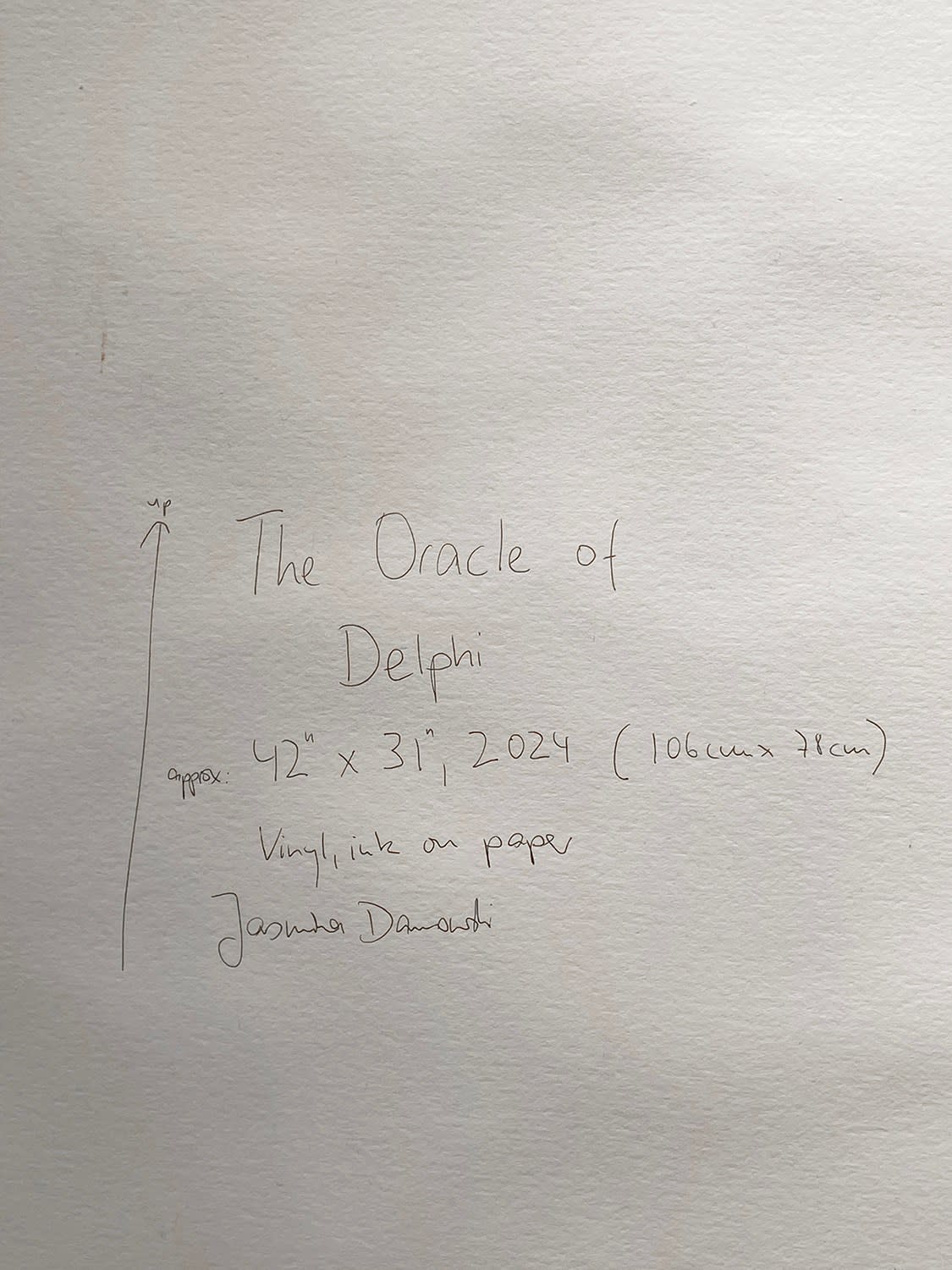 18687, Jasmina Danowski, The Oracle of Delphi, 2024