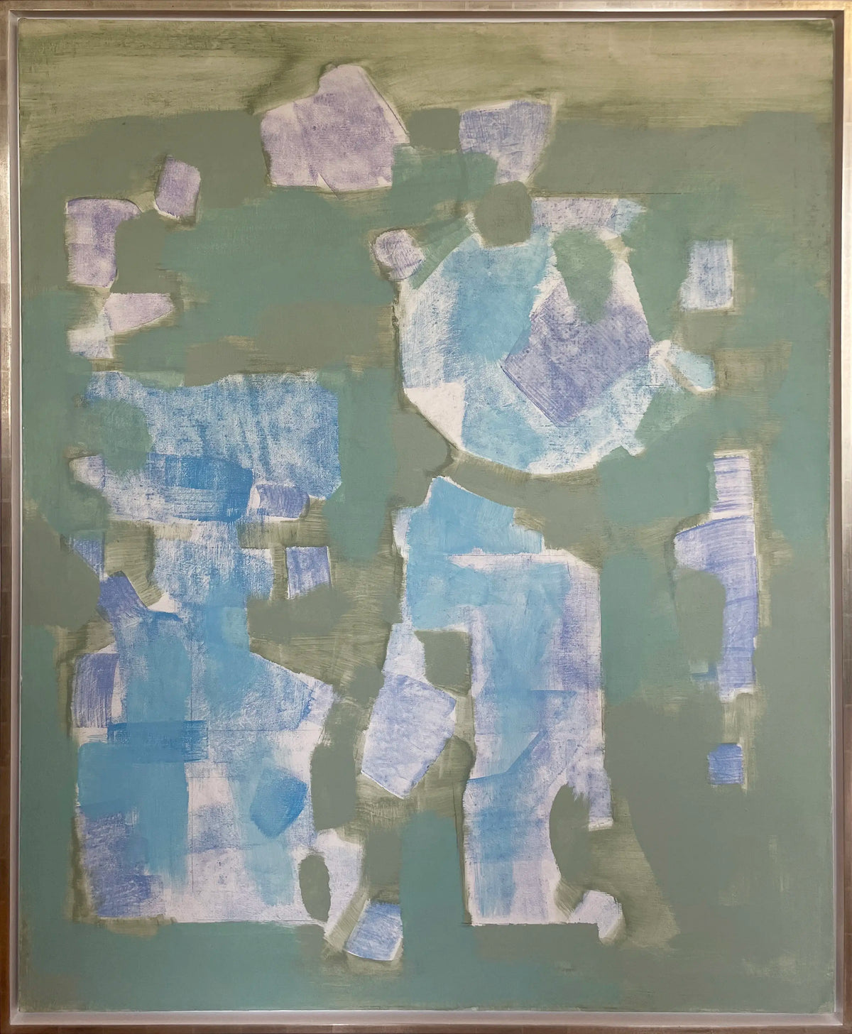 17120, Carl Holty, Blue and Green, 1959