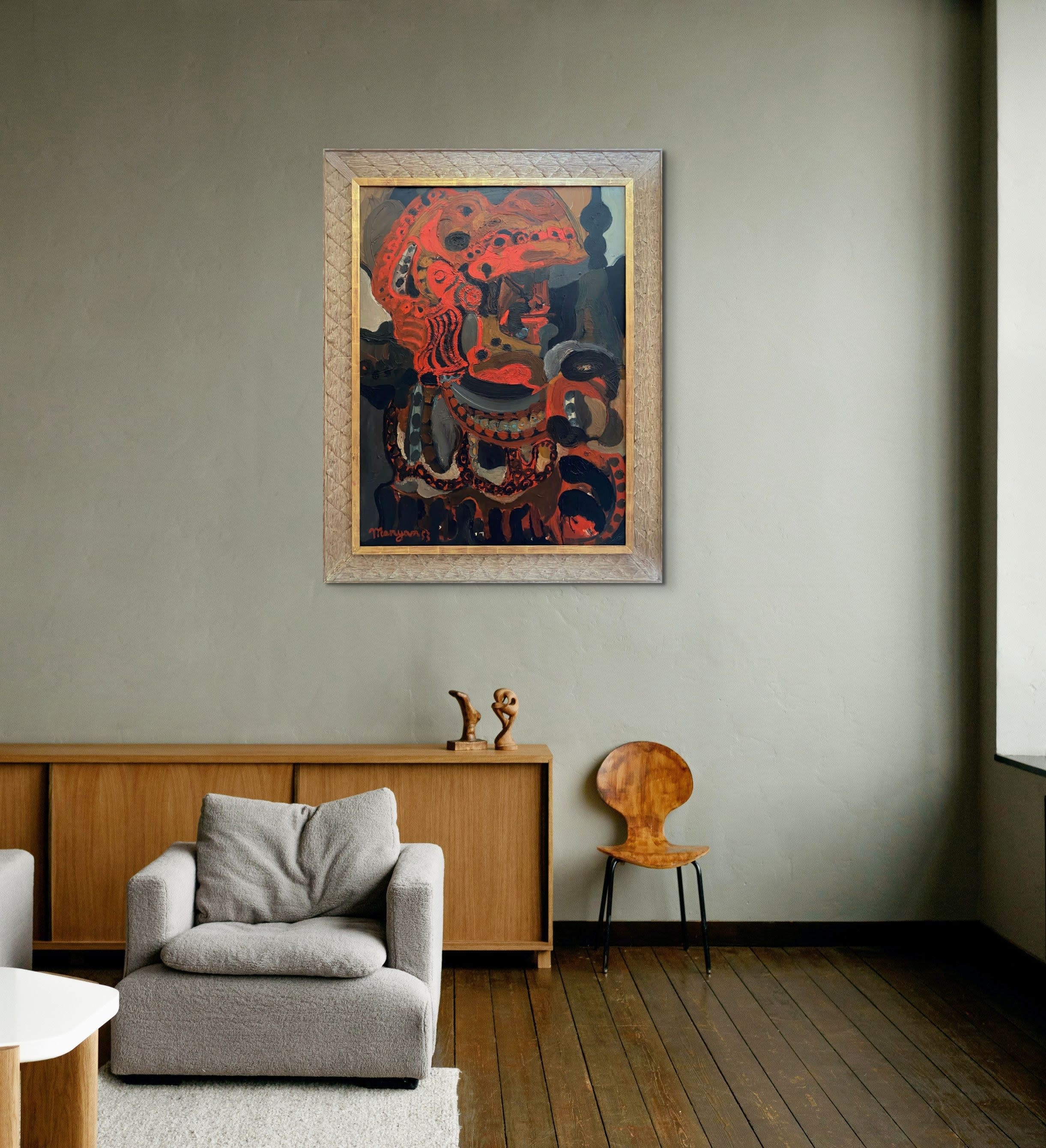 15558, Pinchas Maryan, Orange Helmet, 1953