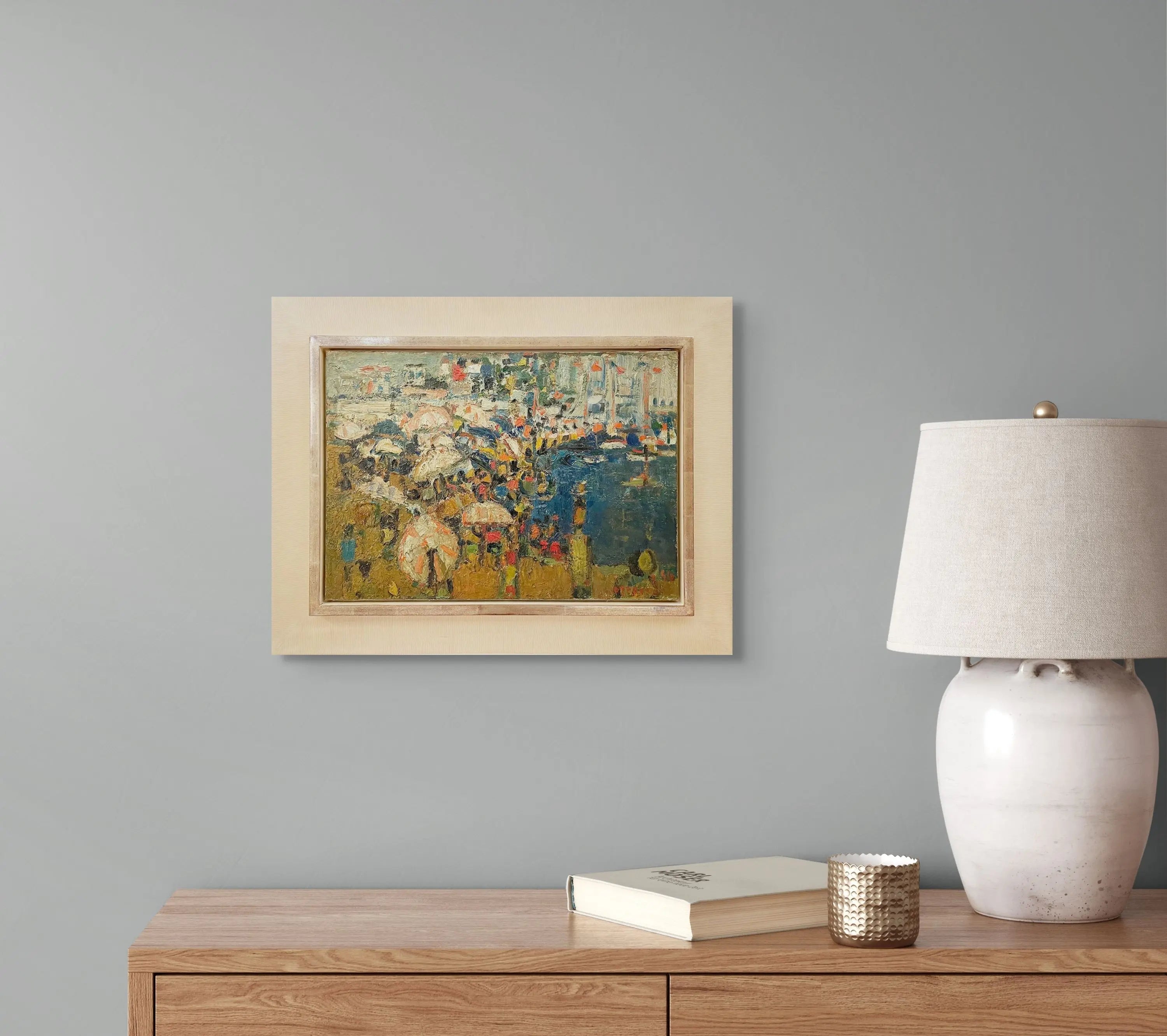 14671, André Cottavoz, Les Parasols, 1954