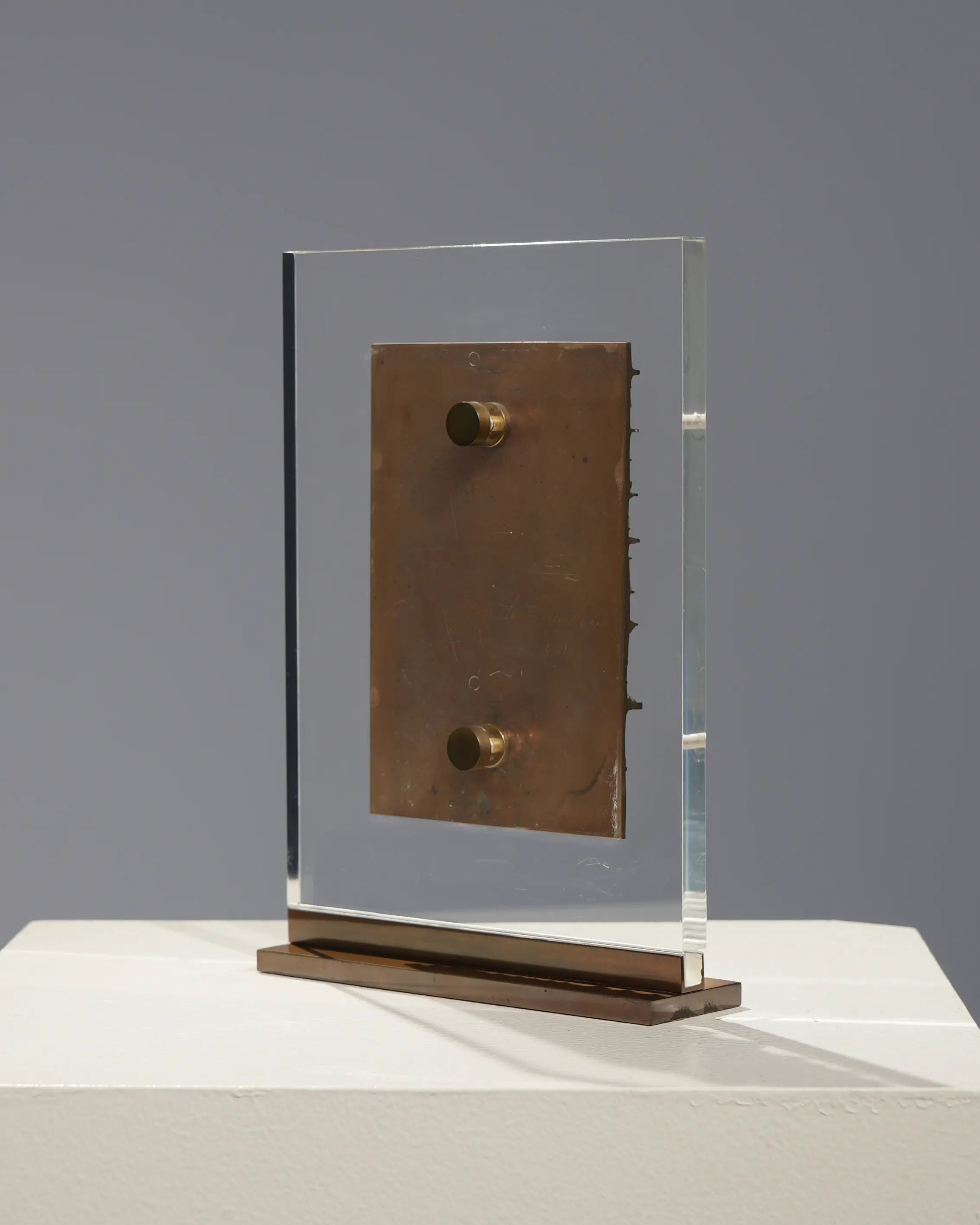 18813, Arnaldo Pomodoro, Bozetto Relief in Acrylic, circa 2000