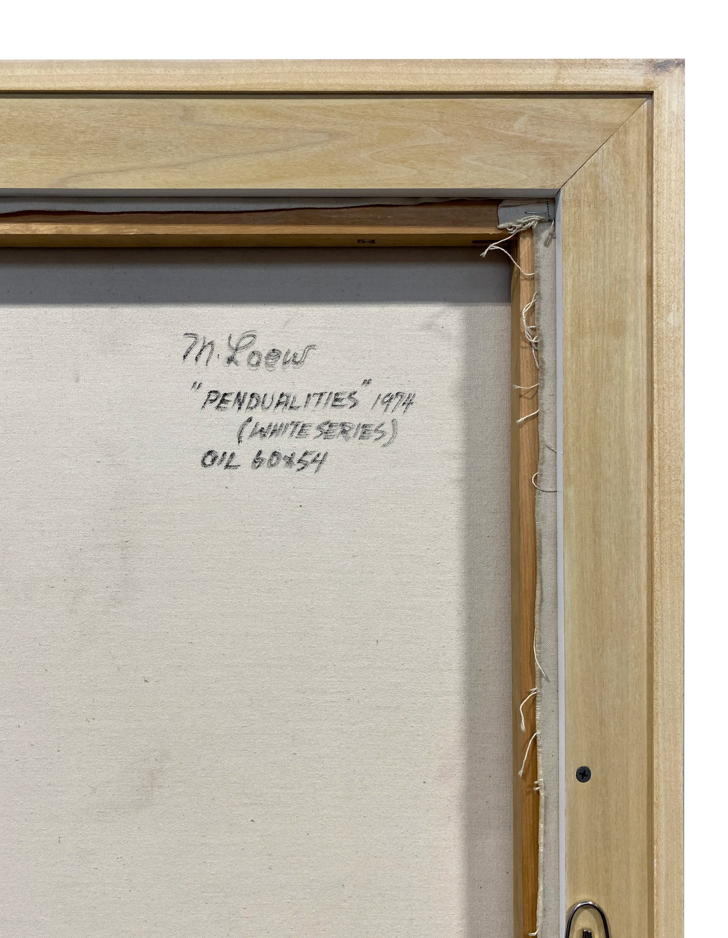 18509, Michael Loew, Pendualities (from the White Series) , 1974
