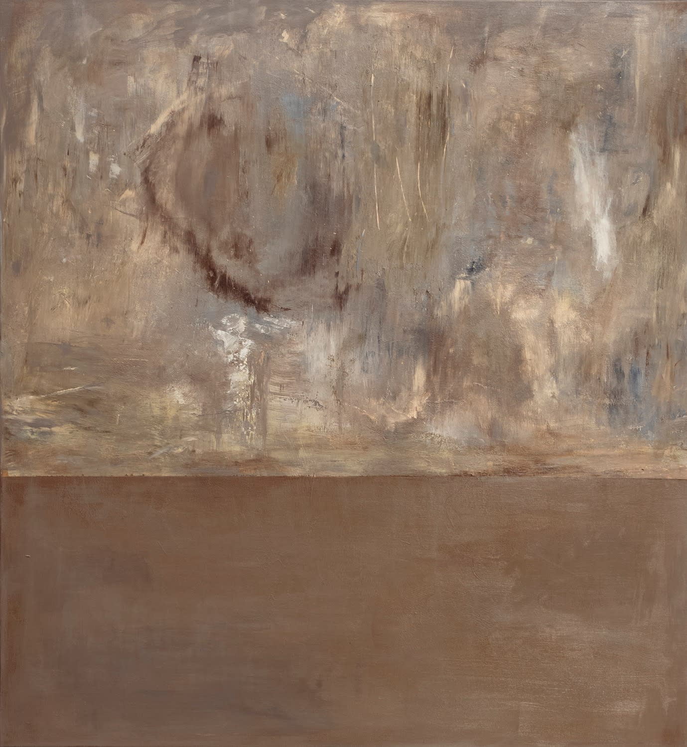 18700, Archer Defterios, Over Fading Ground, Brown Composition 8,, 2025