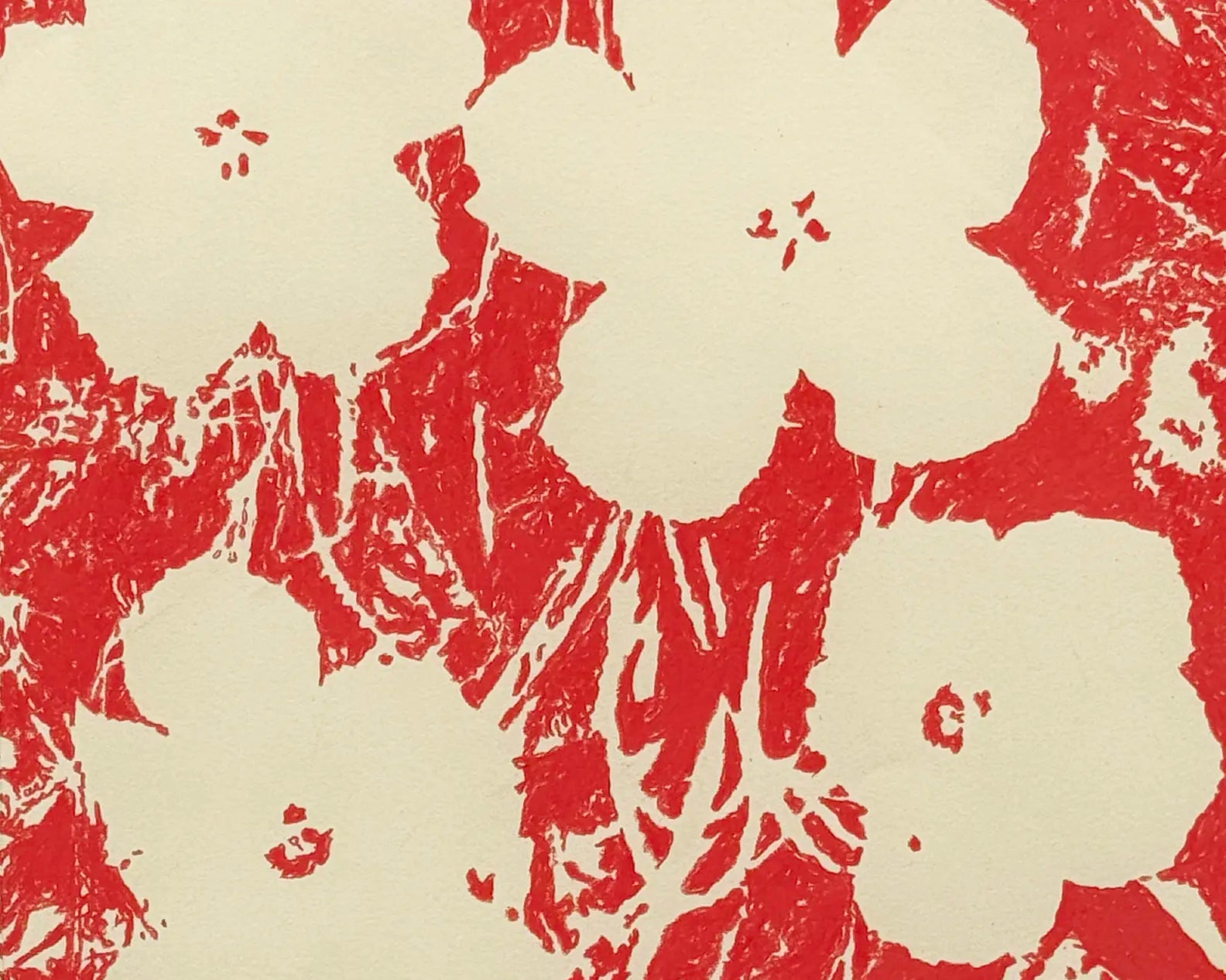 13409, John Zinsser, After Andy Warhol, Flowers, 1964 (Red Version), 2011