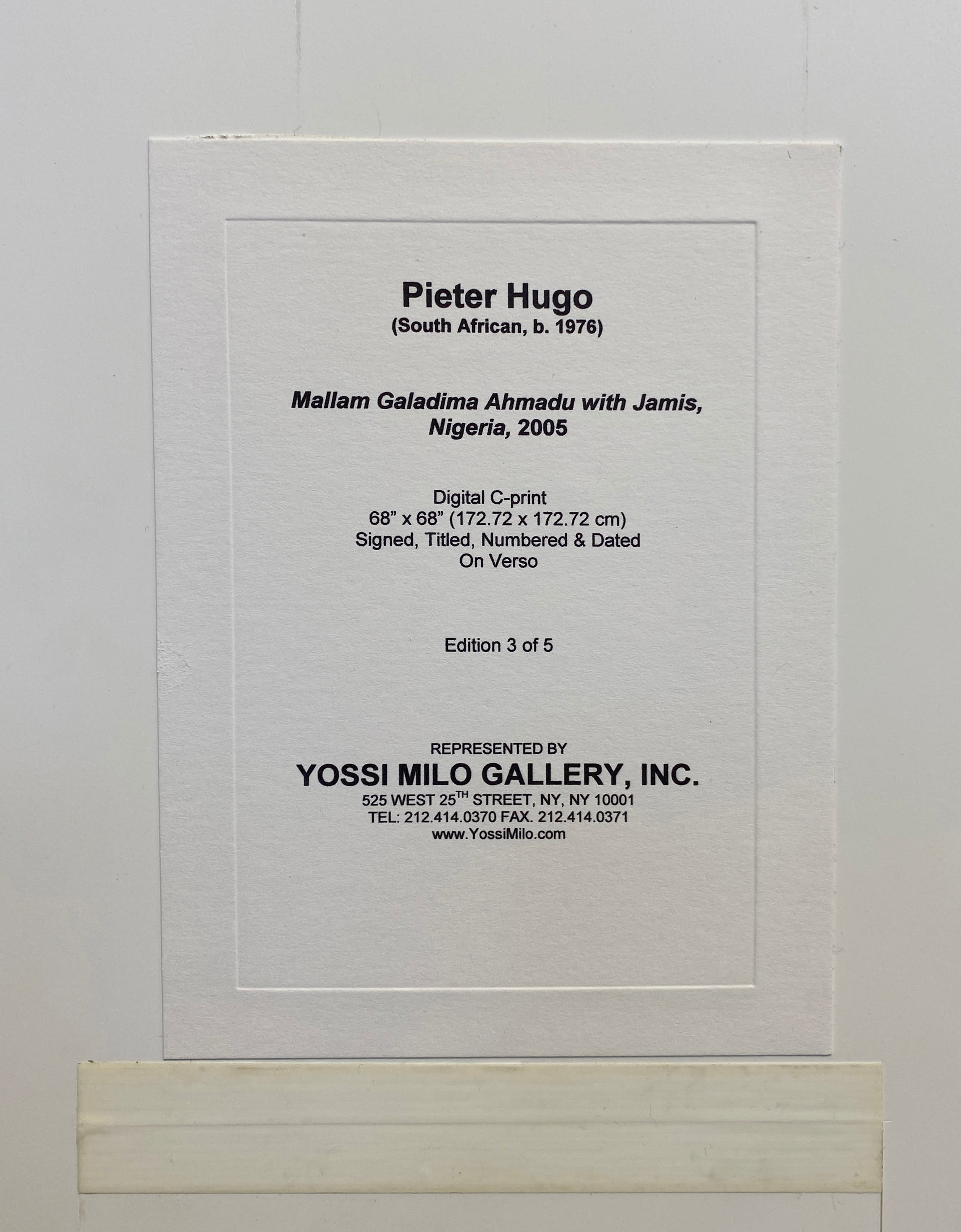 18564, Pieter Hugo, Mallam Galadima Ahmadu with Jamis, Nigeria, 2007