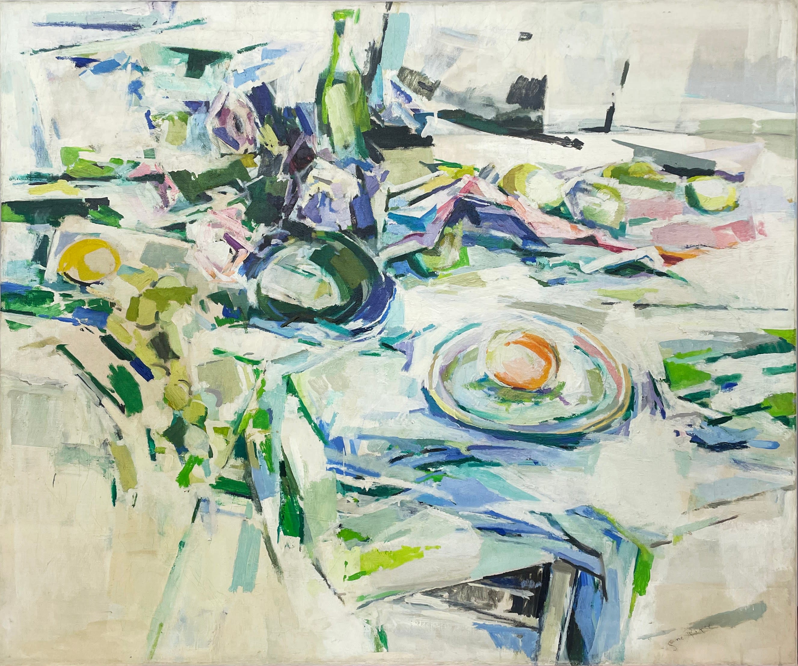 17165, Jane Piper, Orange on a Plate, 1965