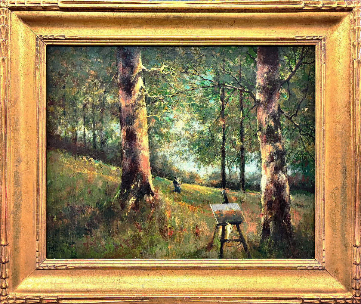 15661, Donald R. Purdy, Painting in Plein Air, 1975