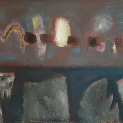 15329, Ralph Della-Volpe, Clouds and Bird Over Rock Form, 1957