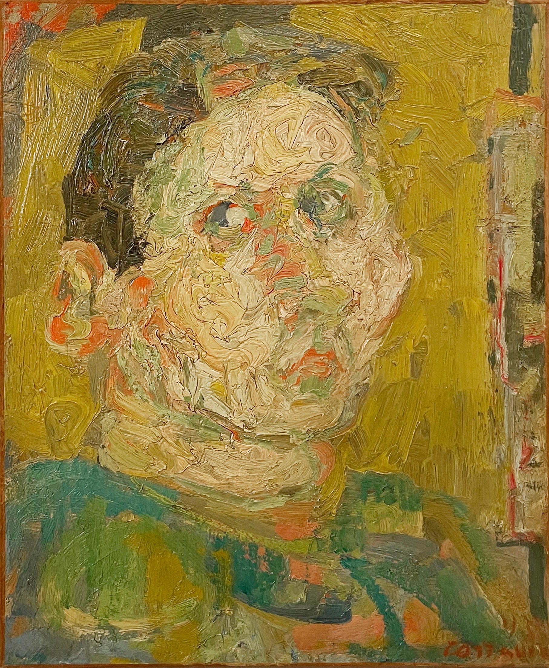 14679, André Cottavoz, Portrait Jaune, 1955
