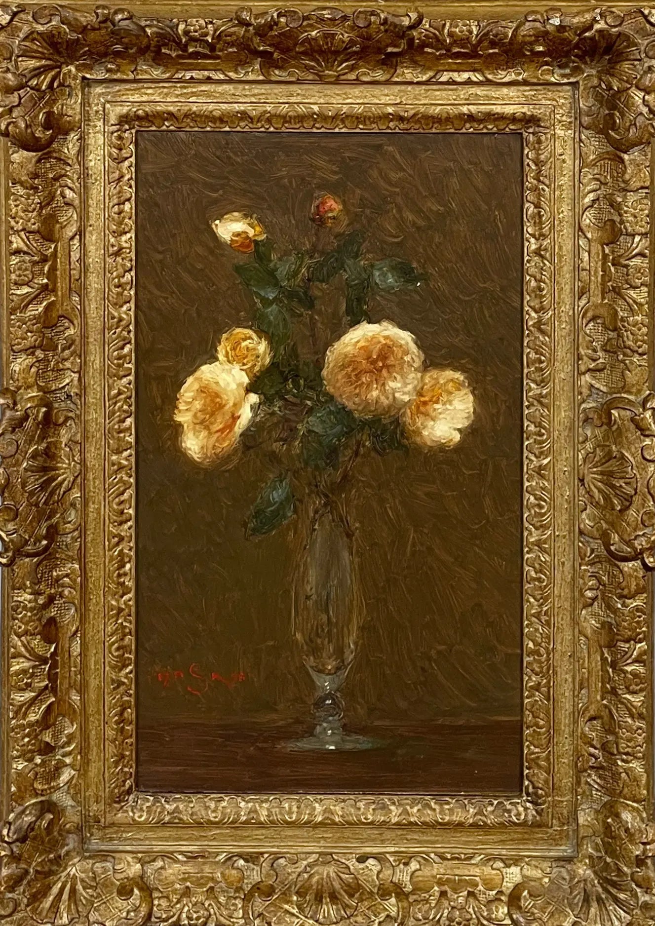 14936, Paul Raymond Seaton, Roses in Glass Vase, 1998