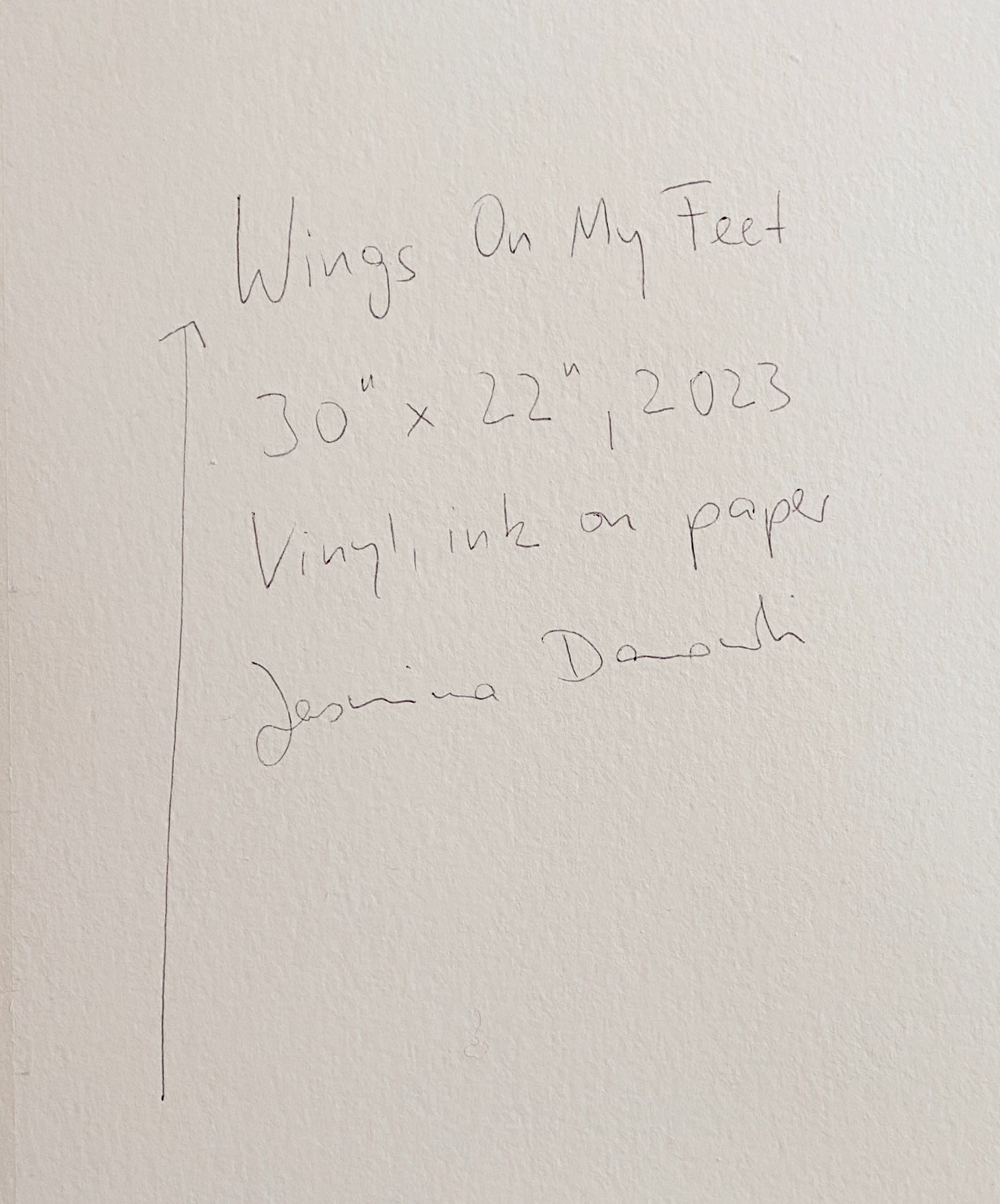 18460, Jasmina Danowski, Wings On My Feet, 2023
