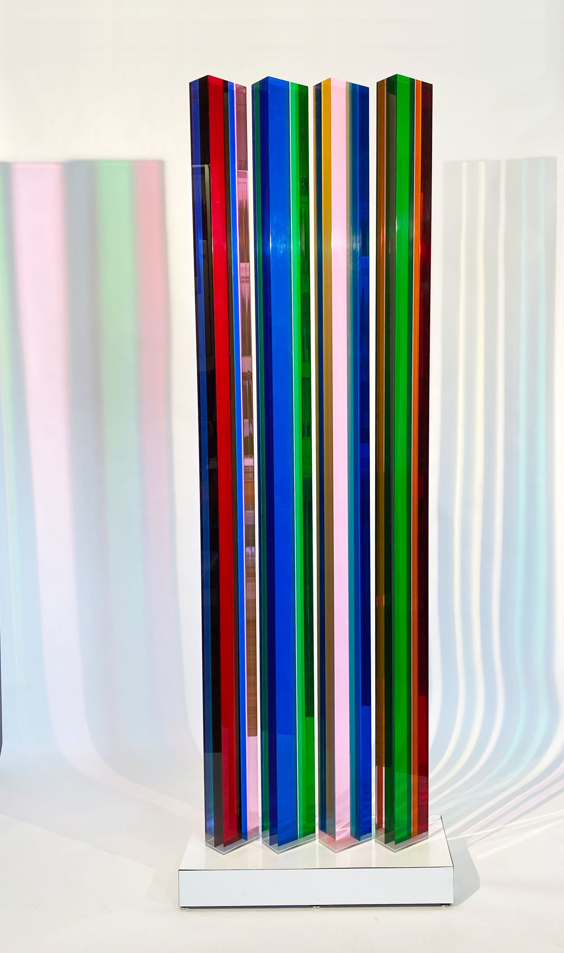 18004, Vasa Velizar Mihich, Four Columns #1497, 1980