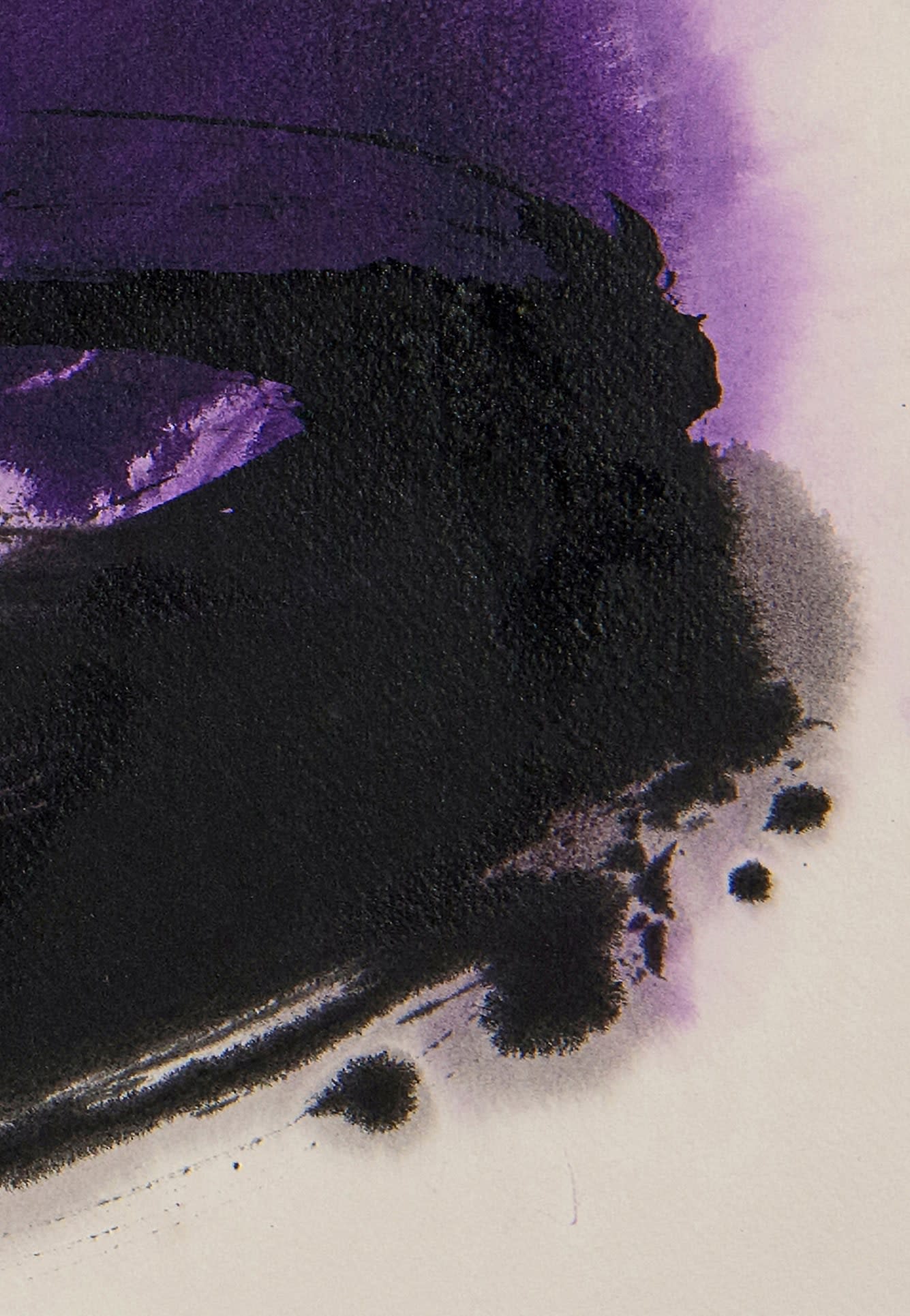 17341, Cleve Gray, Gesture: Purple, 1976