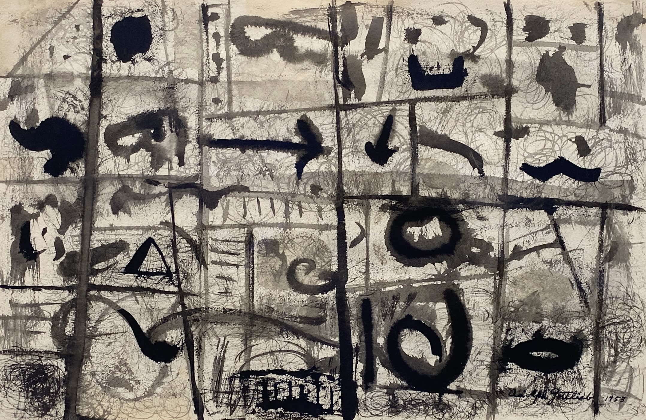 18615, Adolph Gottlieb, Composition, 1953