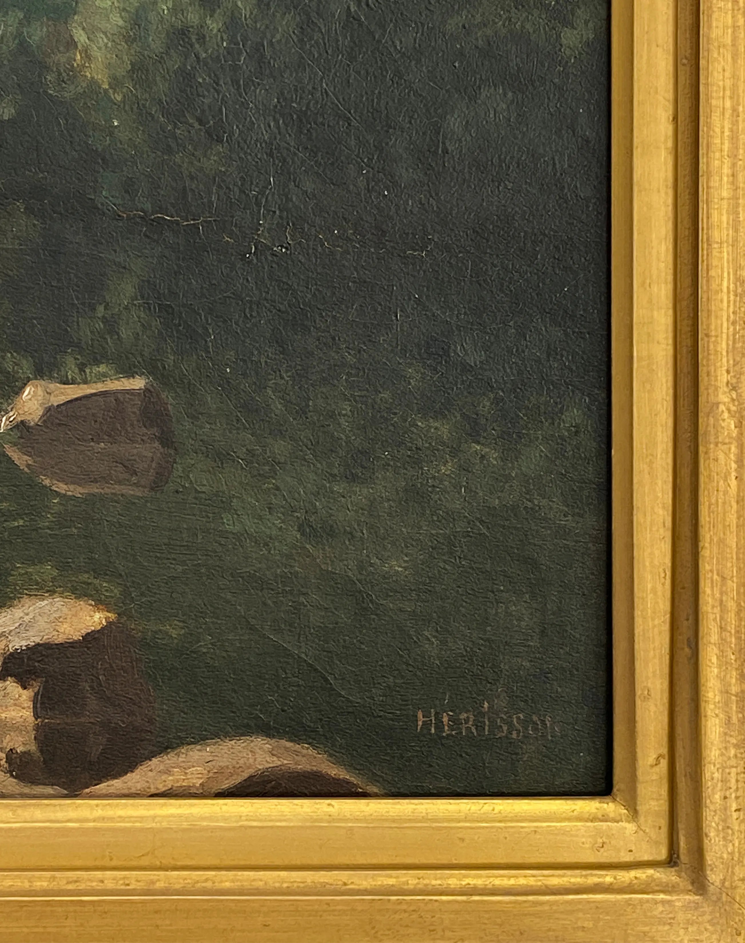 14815, Louis Herisson, Barbizon Landscape, circa 1850's