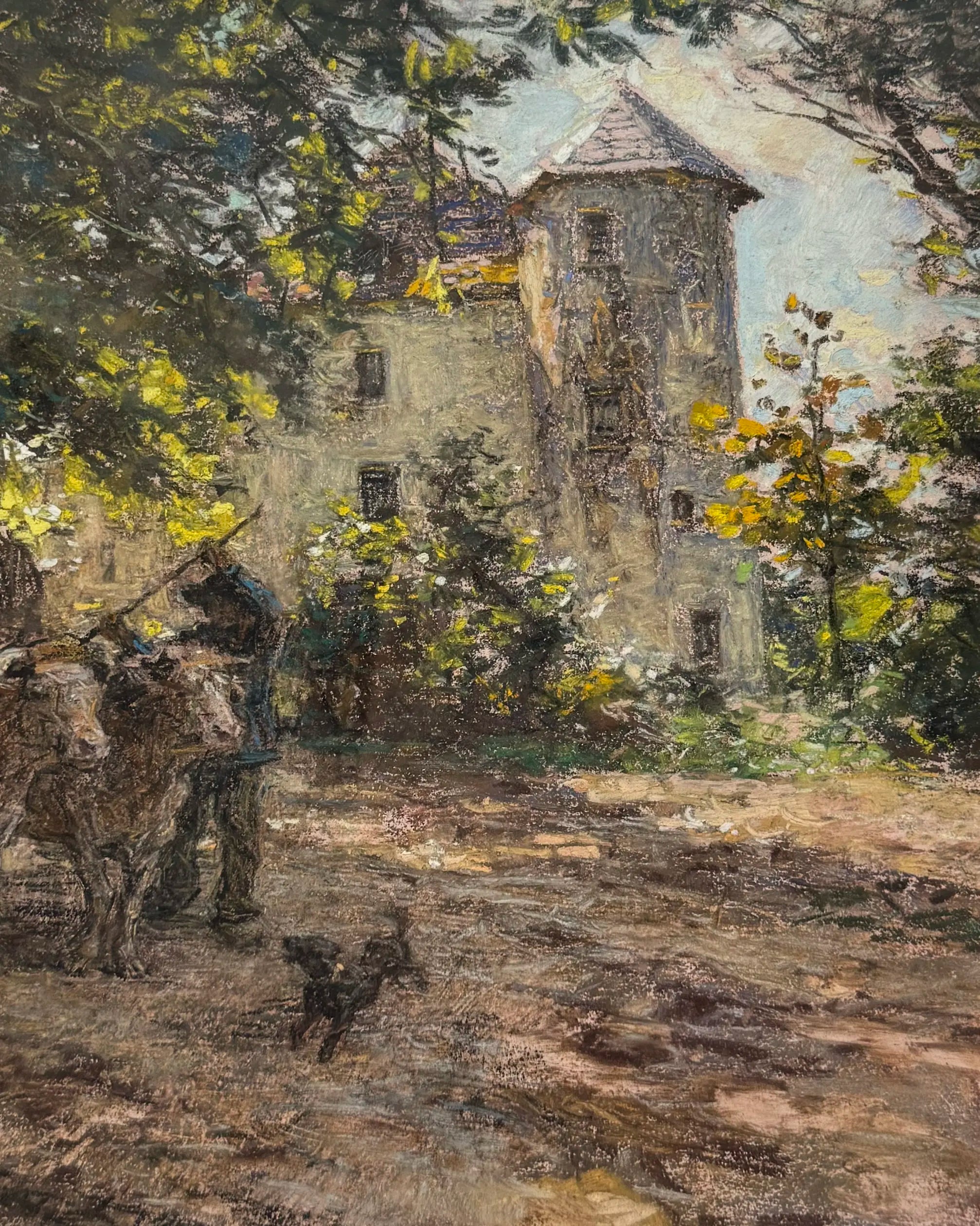 18819, Léon-Augustin L'Hermitte, Attelage de boeufs au Chaussin, près de Vichy, 1897
