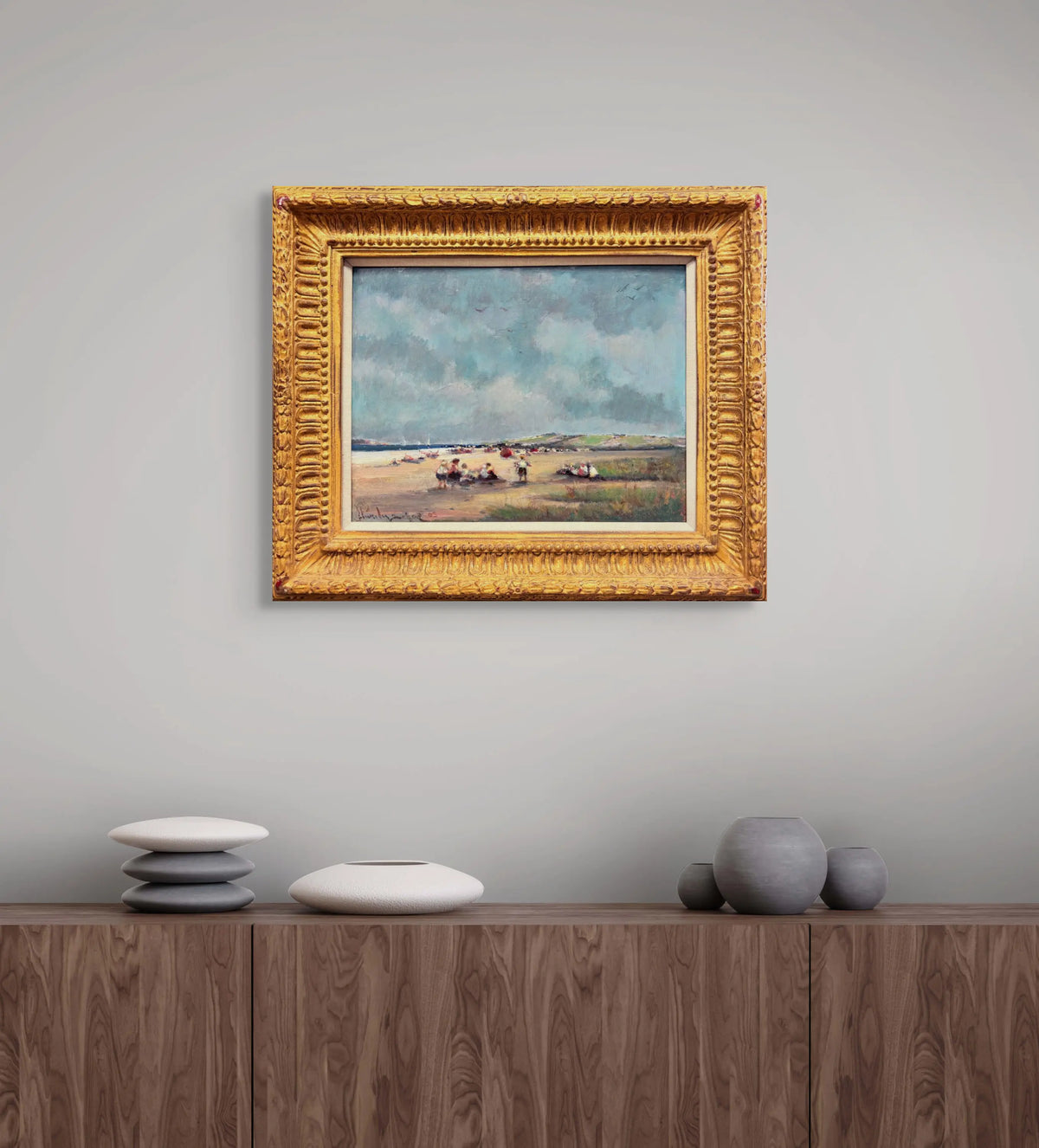 15408, Donald R. Purdy, Heavy Skies at the Beach, 2003
