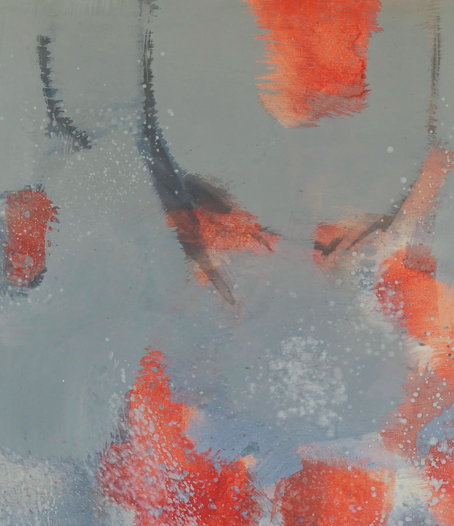 15431, Carl Holty, Red, Gray #5, 1969