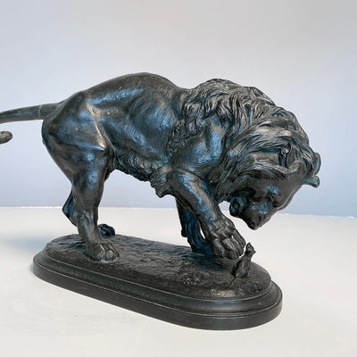 16568, Isidore Jules Bonheur, Lion & Mouse, c. 1870