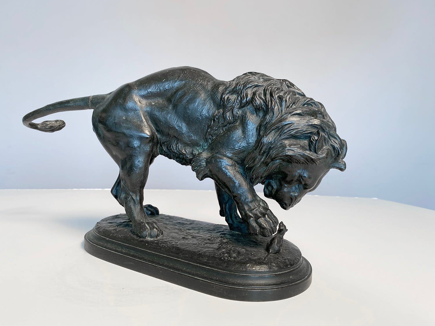 16568, Isidore Jules Bonheur, Lion & Mouse, circa 1870