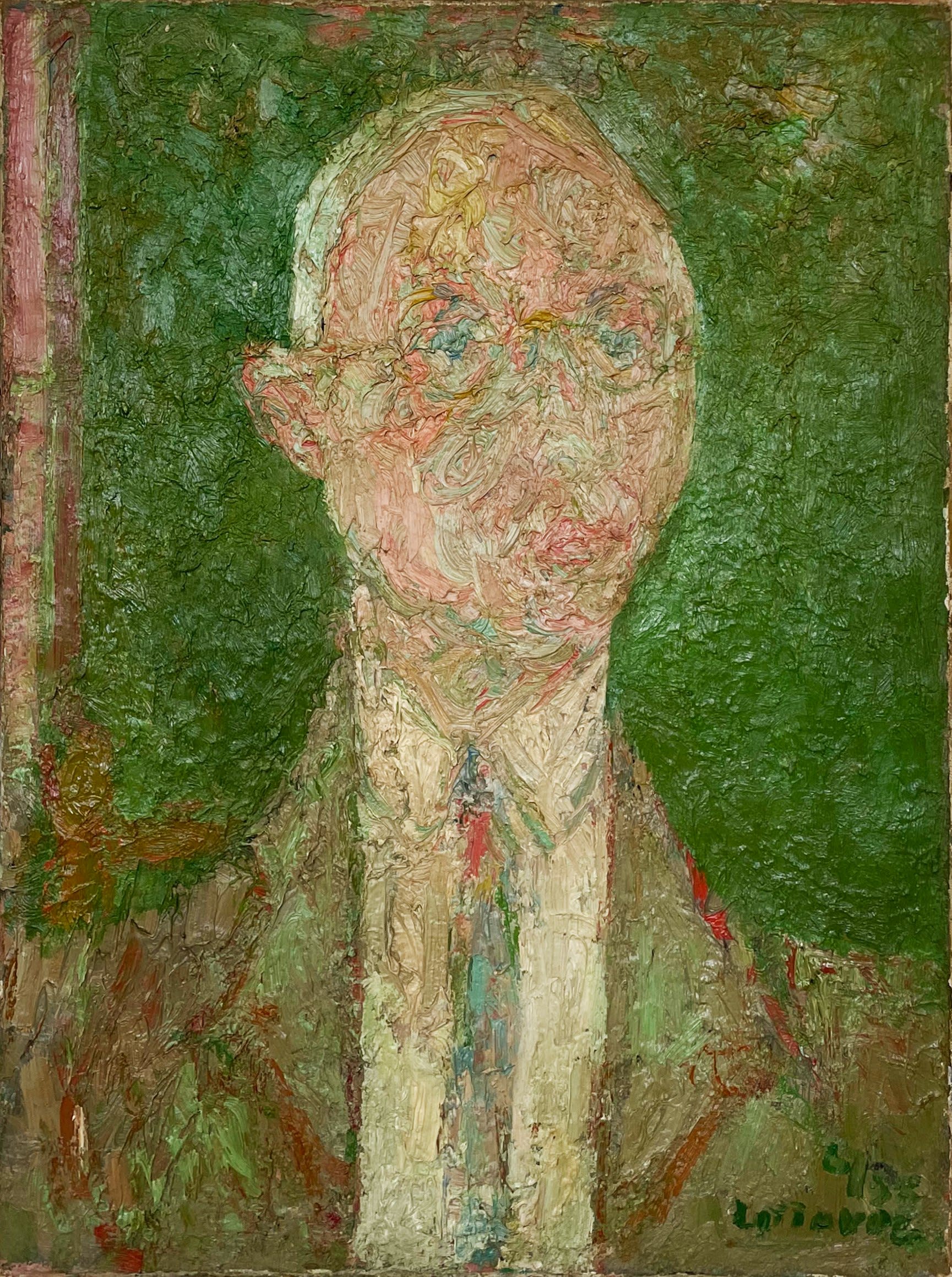 14680, André Cottavoz, M. Rosenhaft, Vert et Rose, 1955