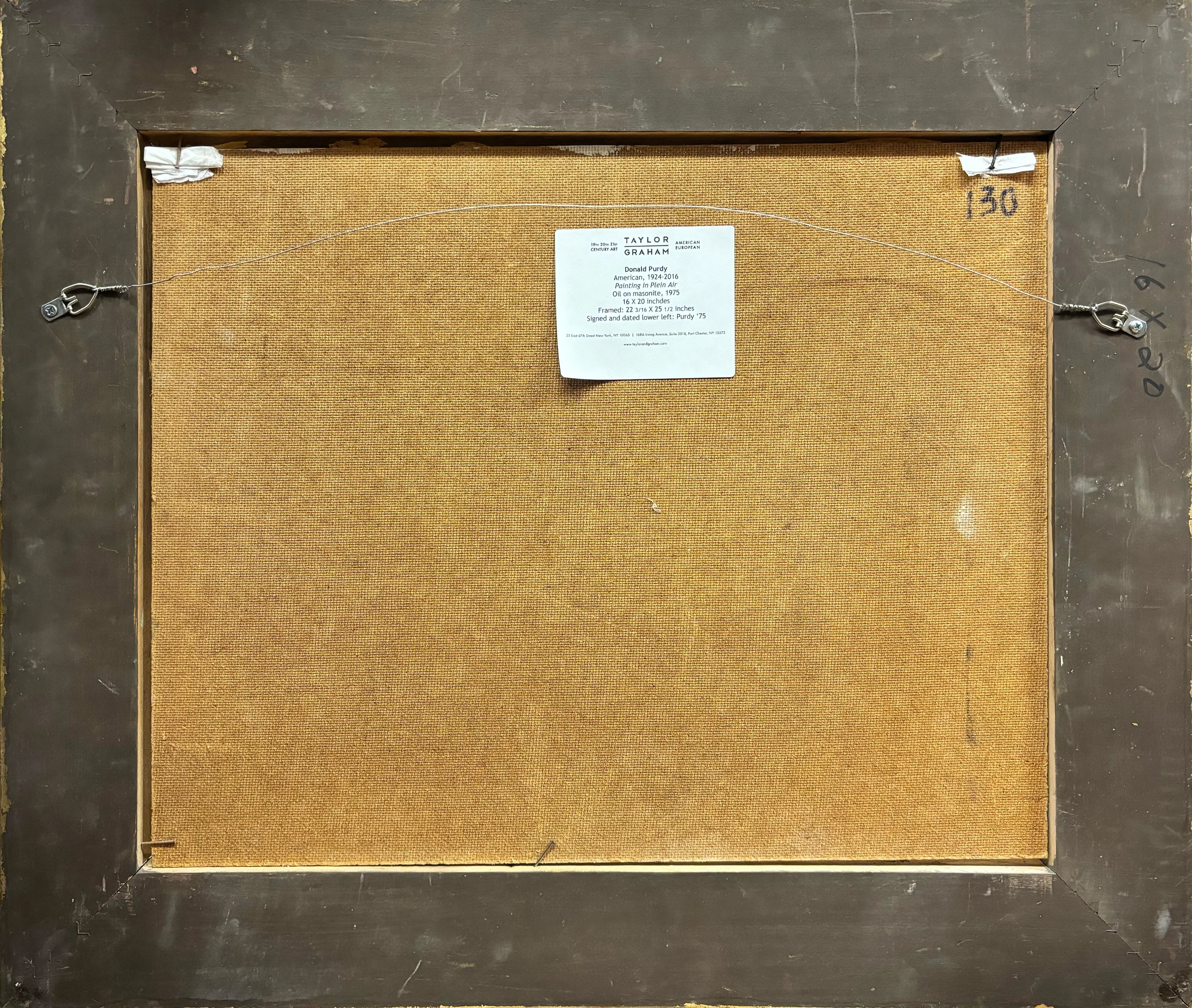 15661, Donald R. Purdy, Painting in Plein Air, 1975