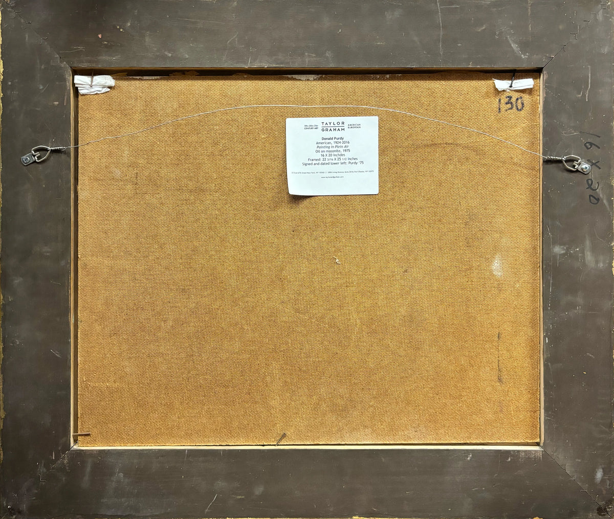 15661, Donald R. Purdy, Painting in Plein Air, 1975