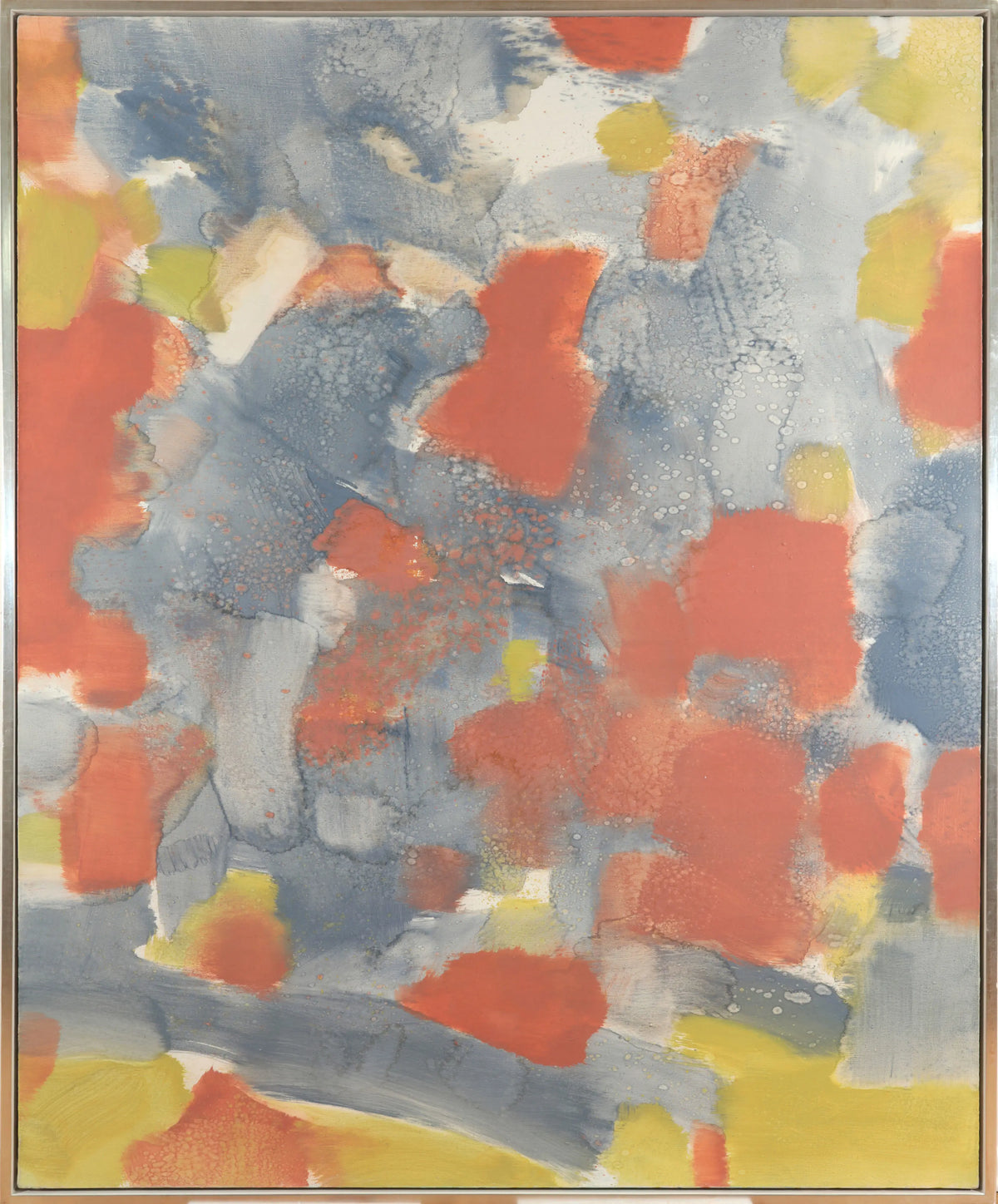 15688, Carl Holty, Red, Yellow, Blue, Gray, 1971