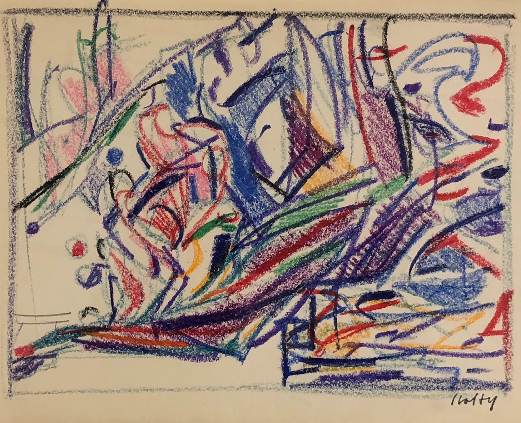 17021, Carl Holty, Color Landscape Sketchbook #5