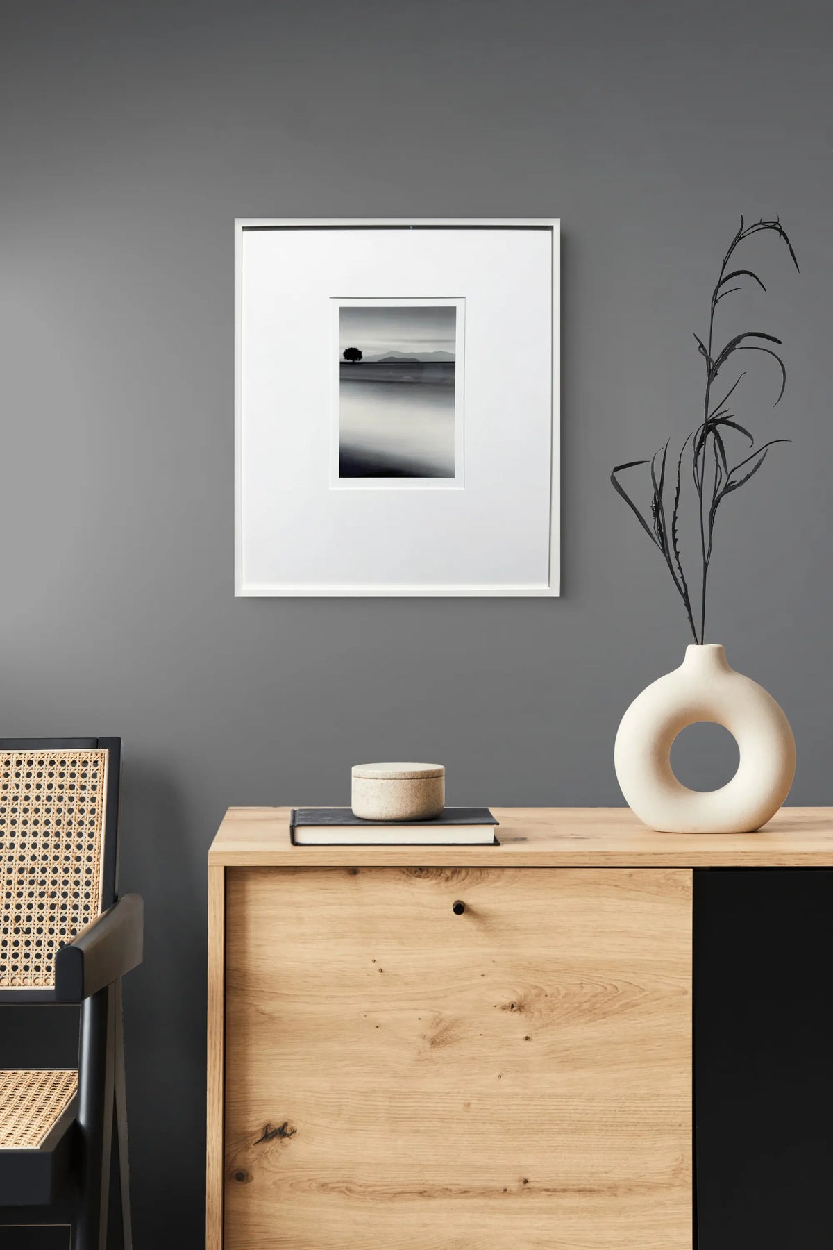 18901, Michael Kenna, Biwa Lake Tree, Omi, Japan, 2001