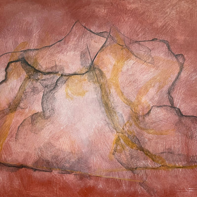 15295, Cleve Gray, Red Landscape #2, 1994