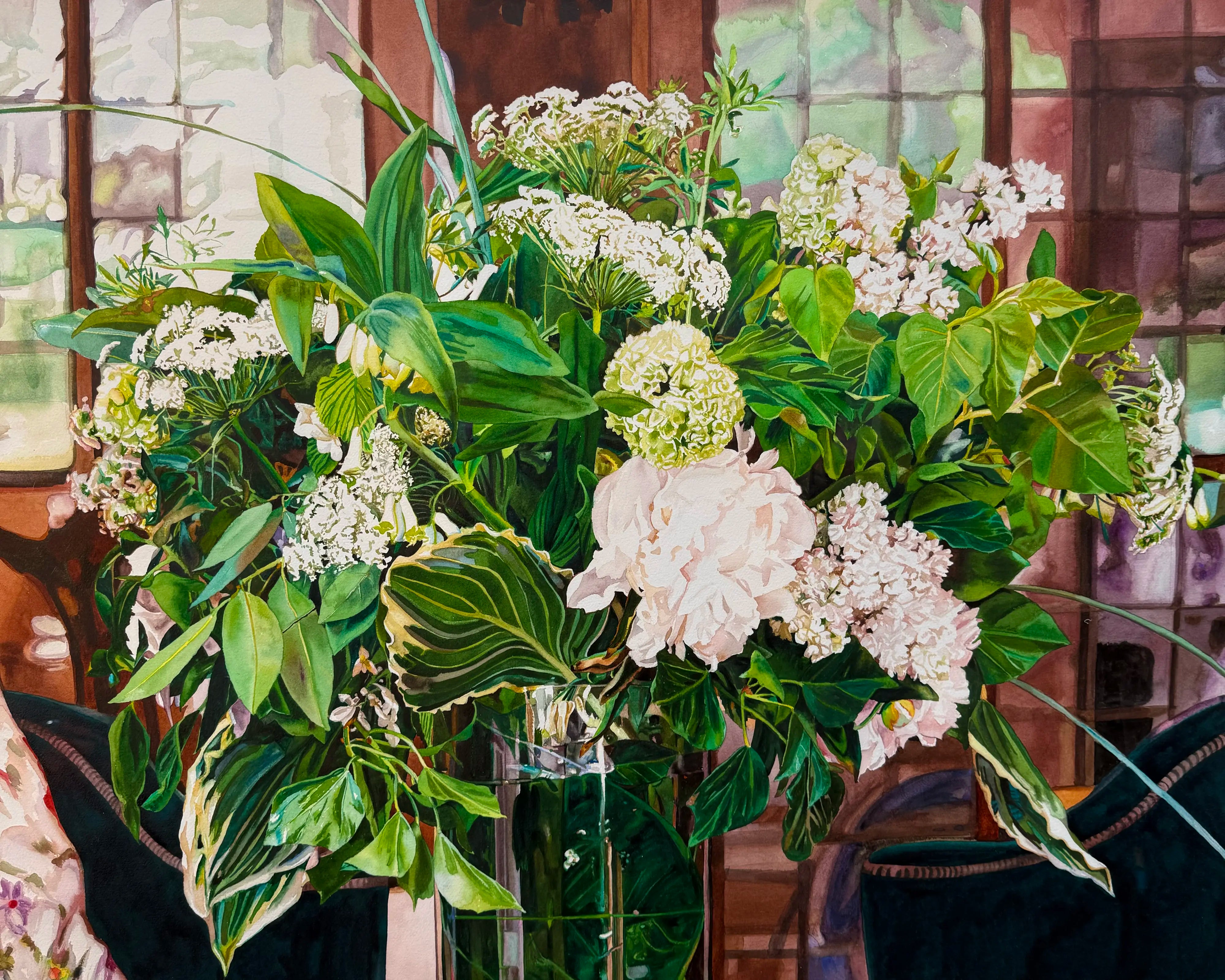 18840, Carolyn Brady, Grand White Flower Bouquet, New York, 2001