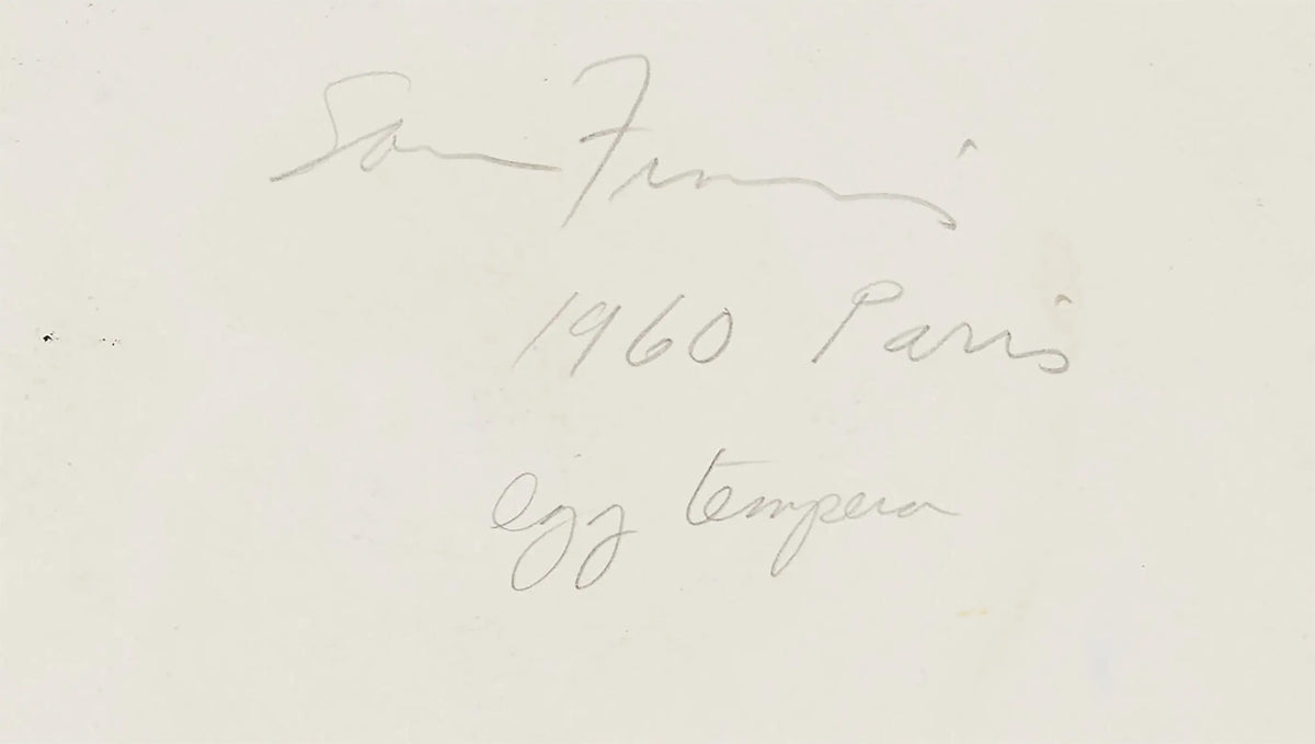18515, Sam Francis, Abstract  (SF60-1410), 1960