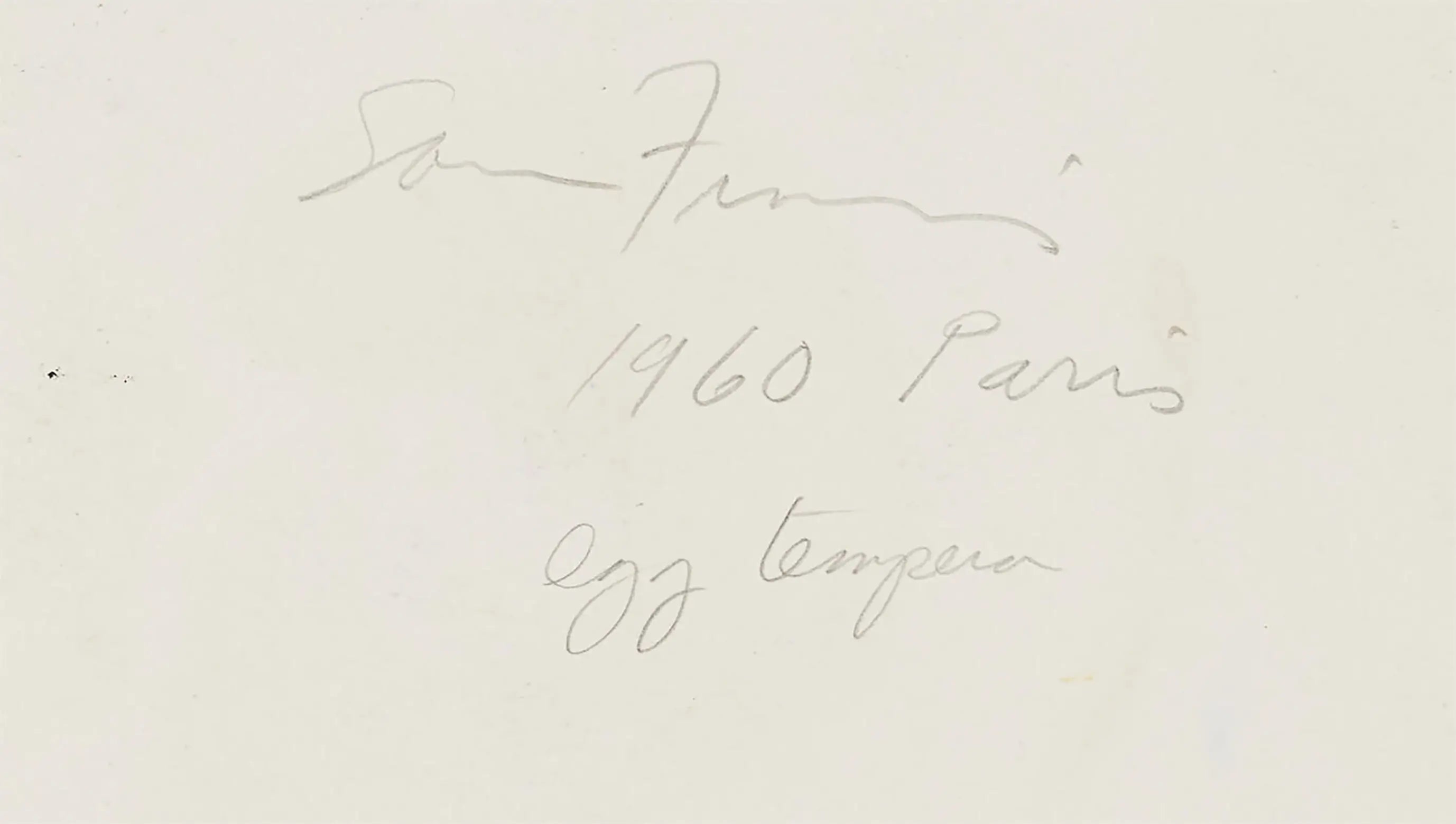 18515, Sam Francis, Abstract  (SF60-1410), 1960