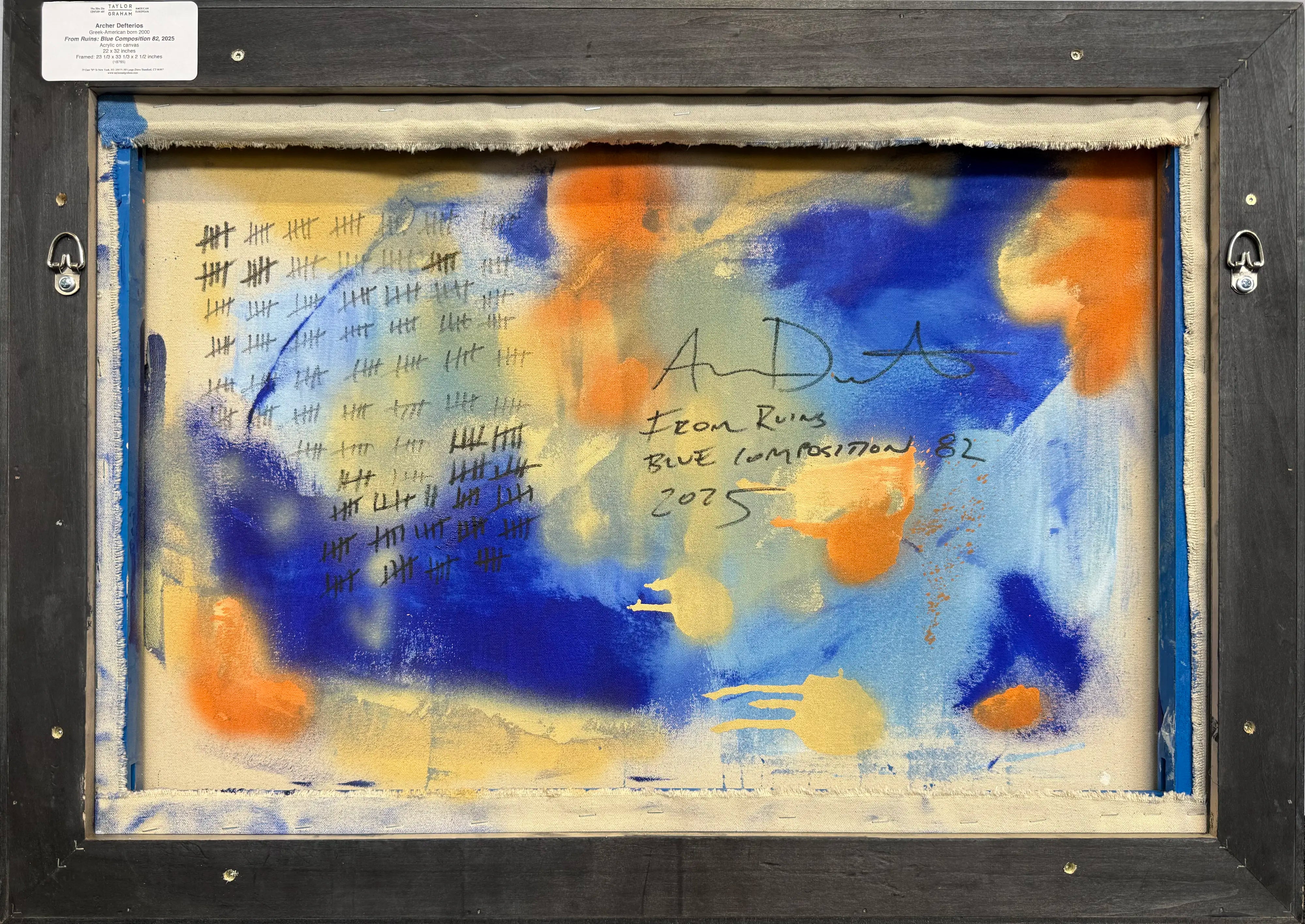 18765, Archer Defterios, From Ruins: Blue Composition 82, 2025