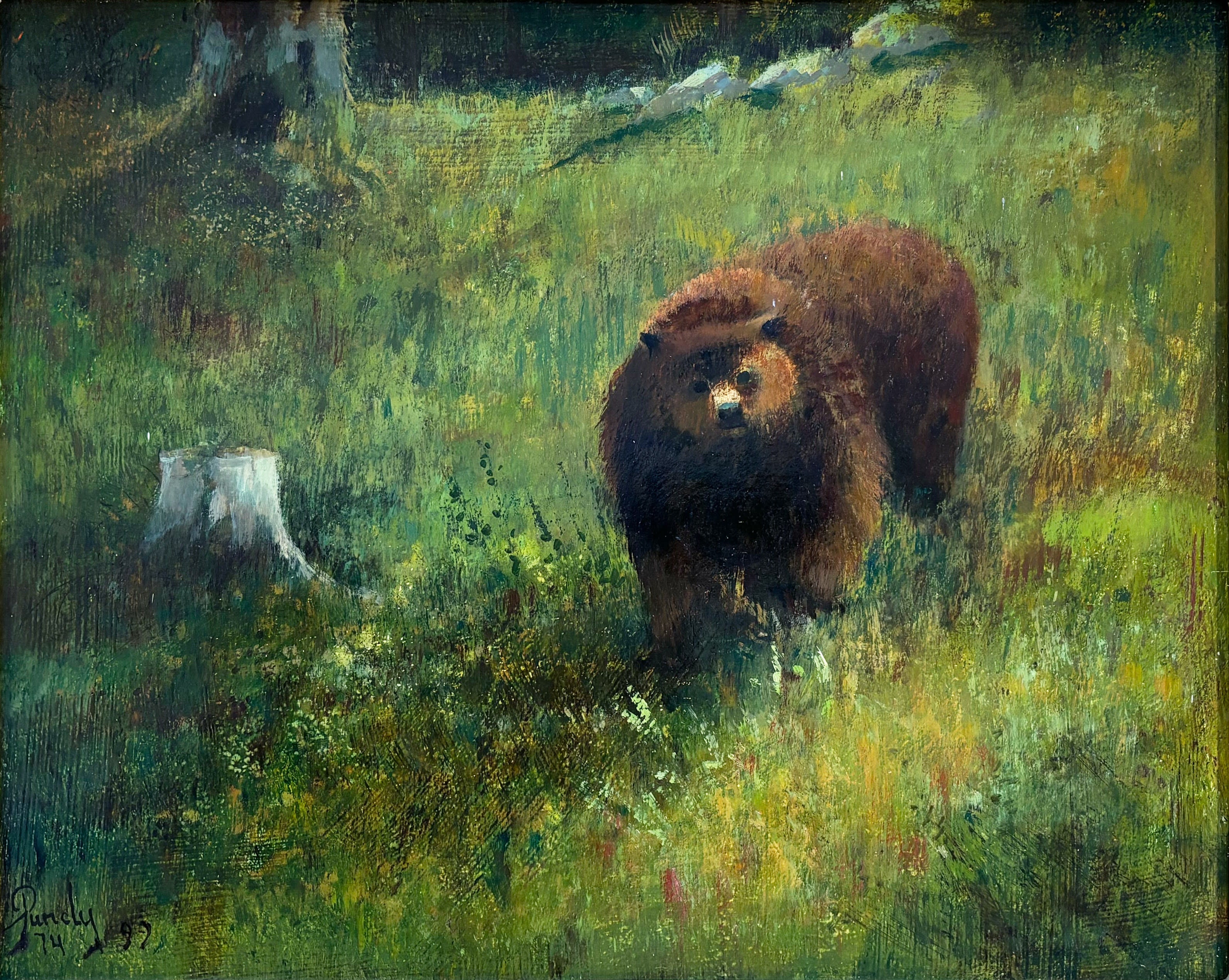 15360, Donald R. Purdy, Grizzly in the Wild, 1974, finished 1979