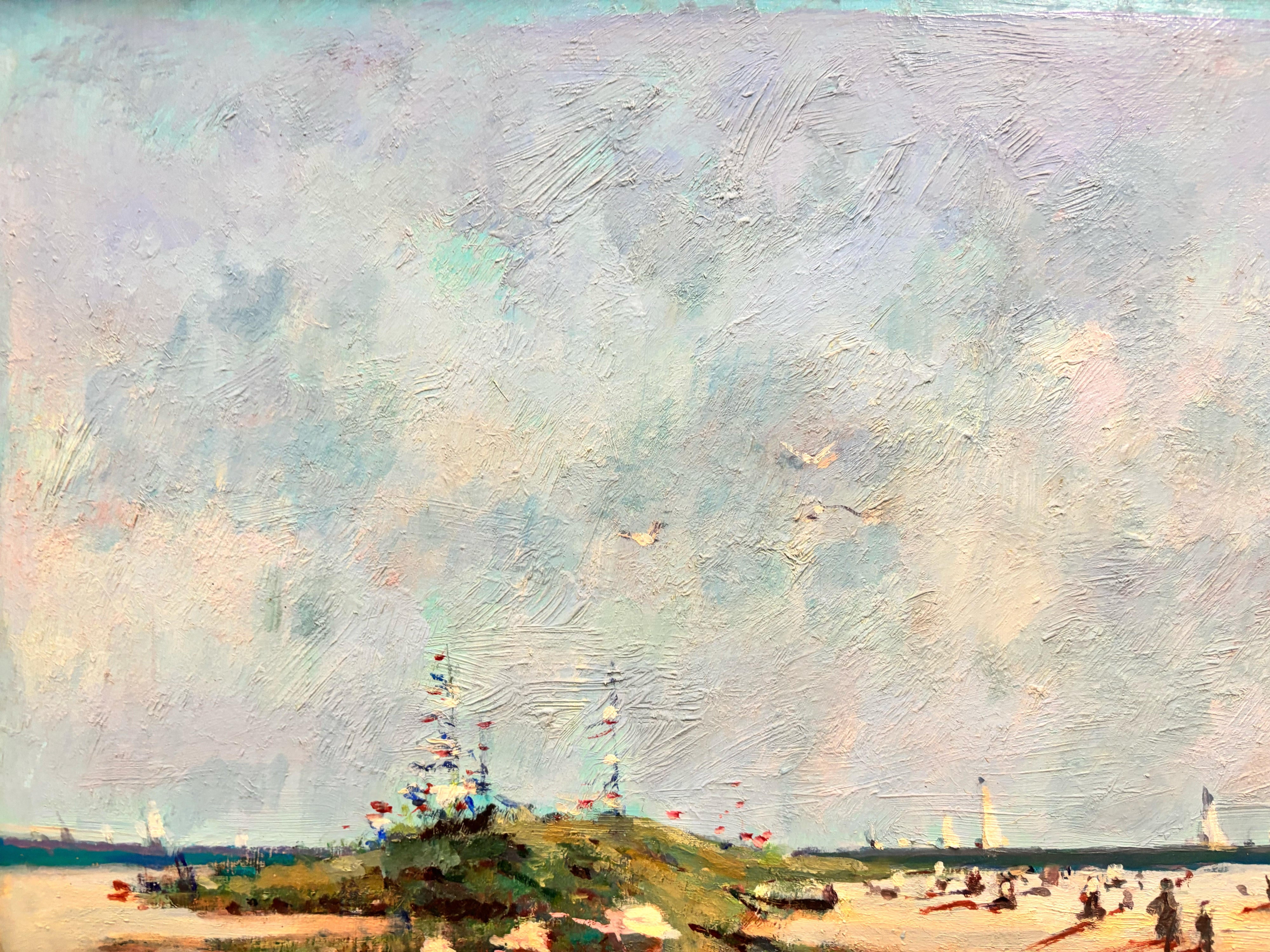 16436, Donald R. Purdy, Beach Scene, 1988