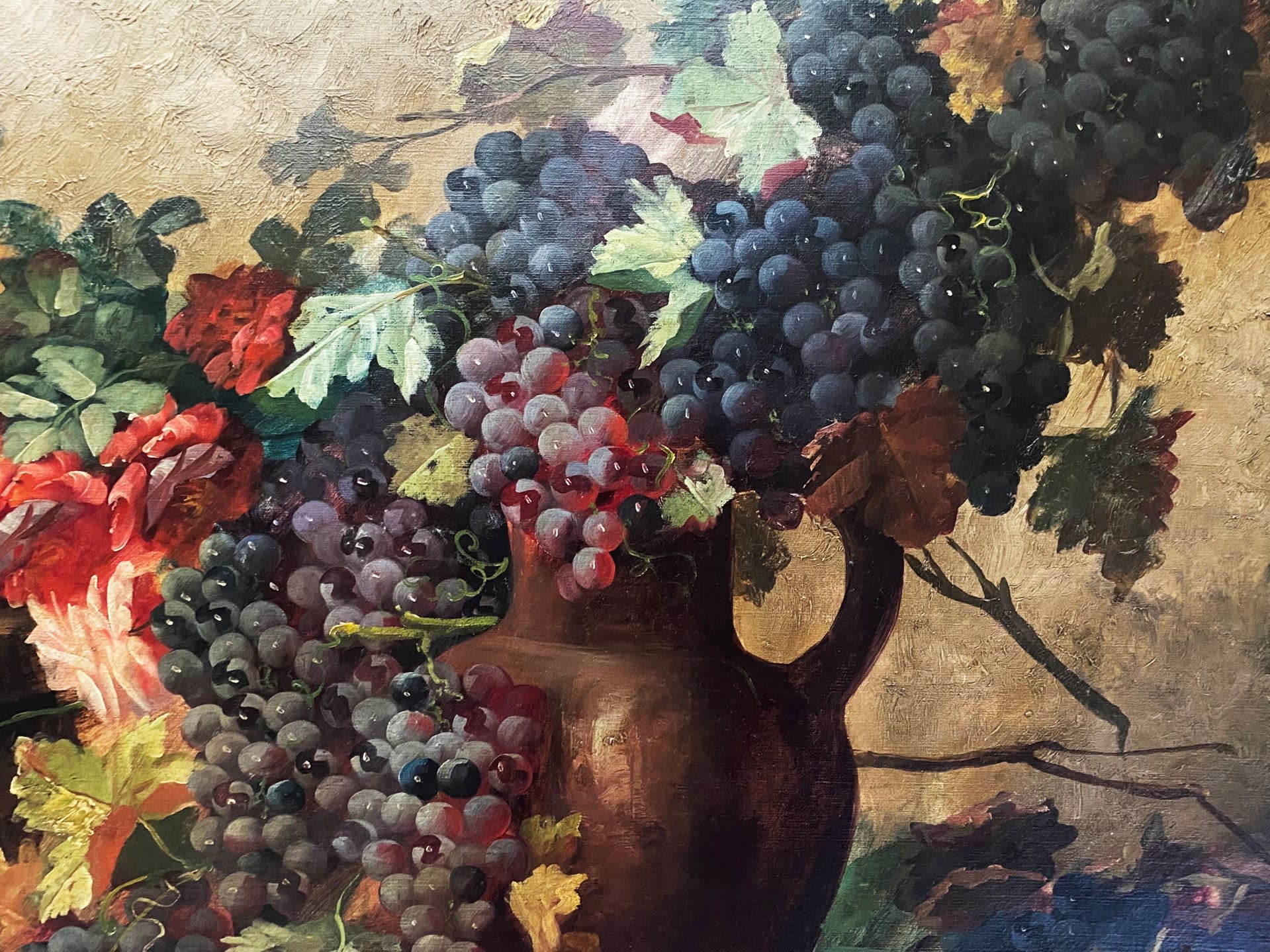 14639, Max Albert Carlier, Still Life with Flowers & Fruit