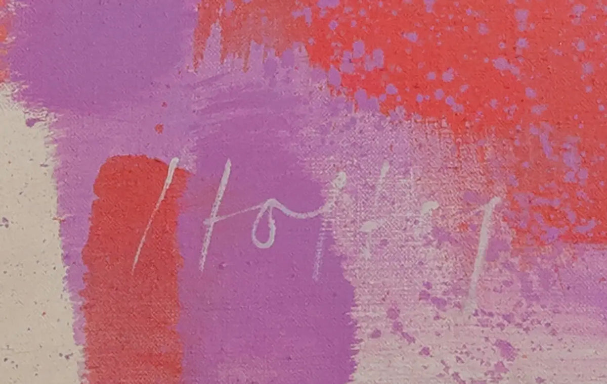 15892, Carl Holty, Red, Purple, White #8, 1970