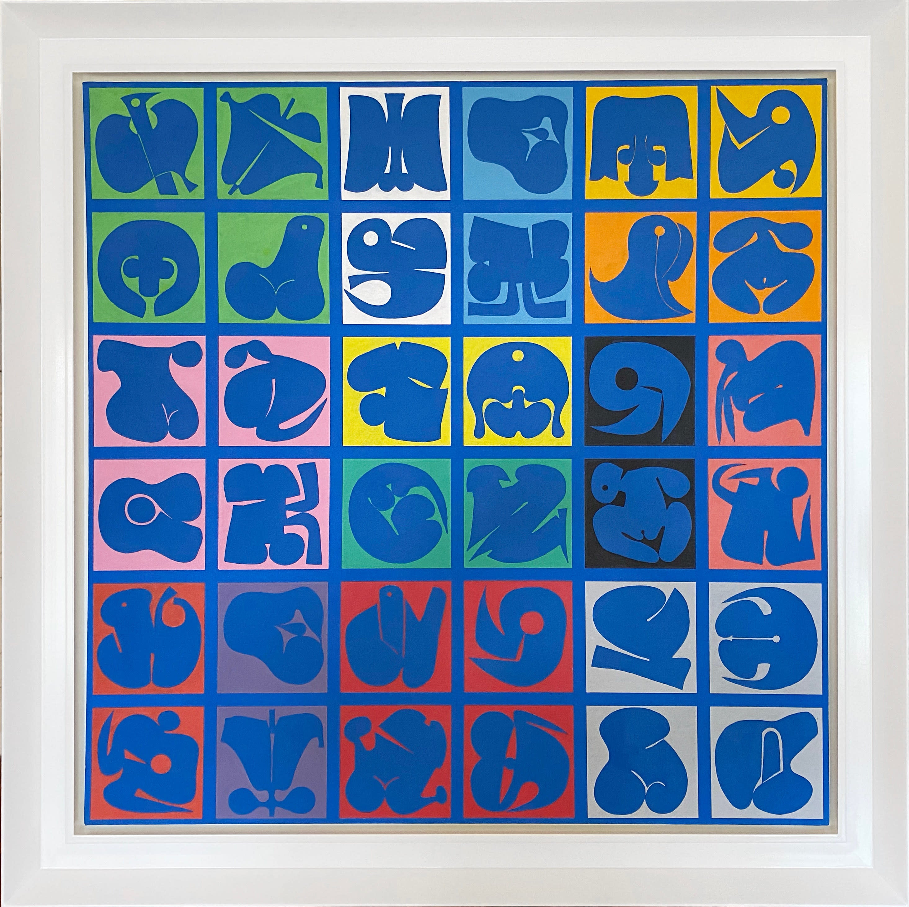 18024, Takeshi Kawashima, Untitled Grid, circa 1965