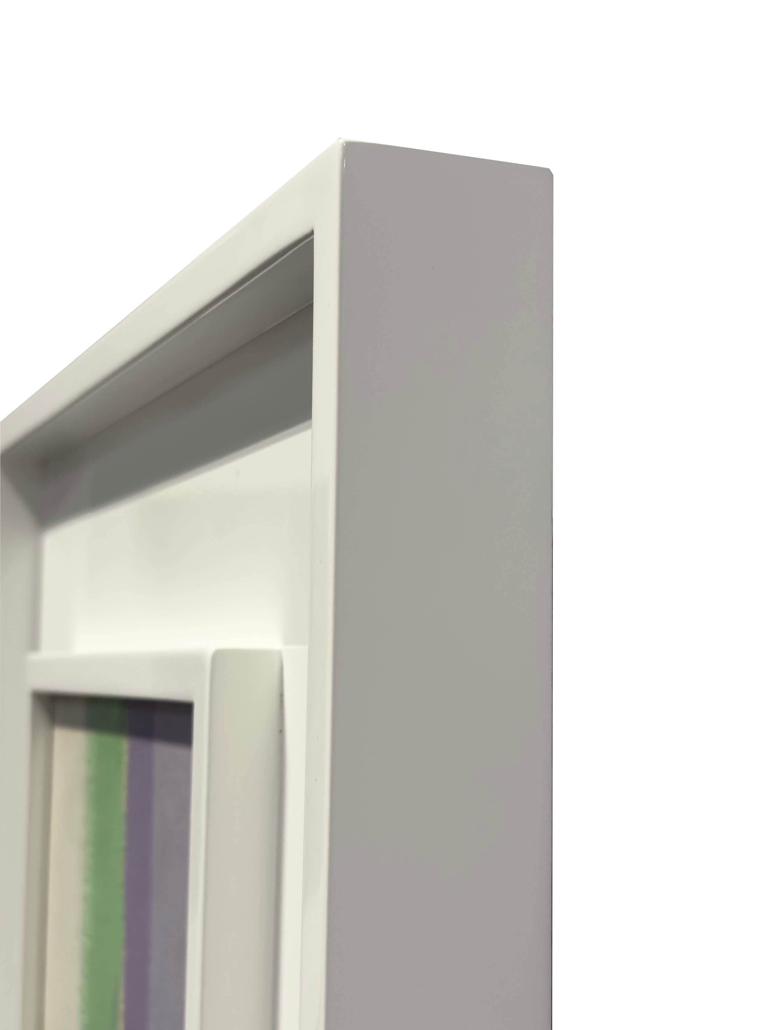 18630, Carl Holty, Color Theory White Purple Green, 1972