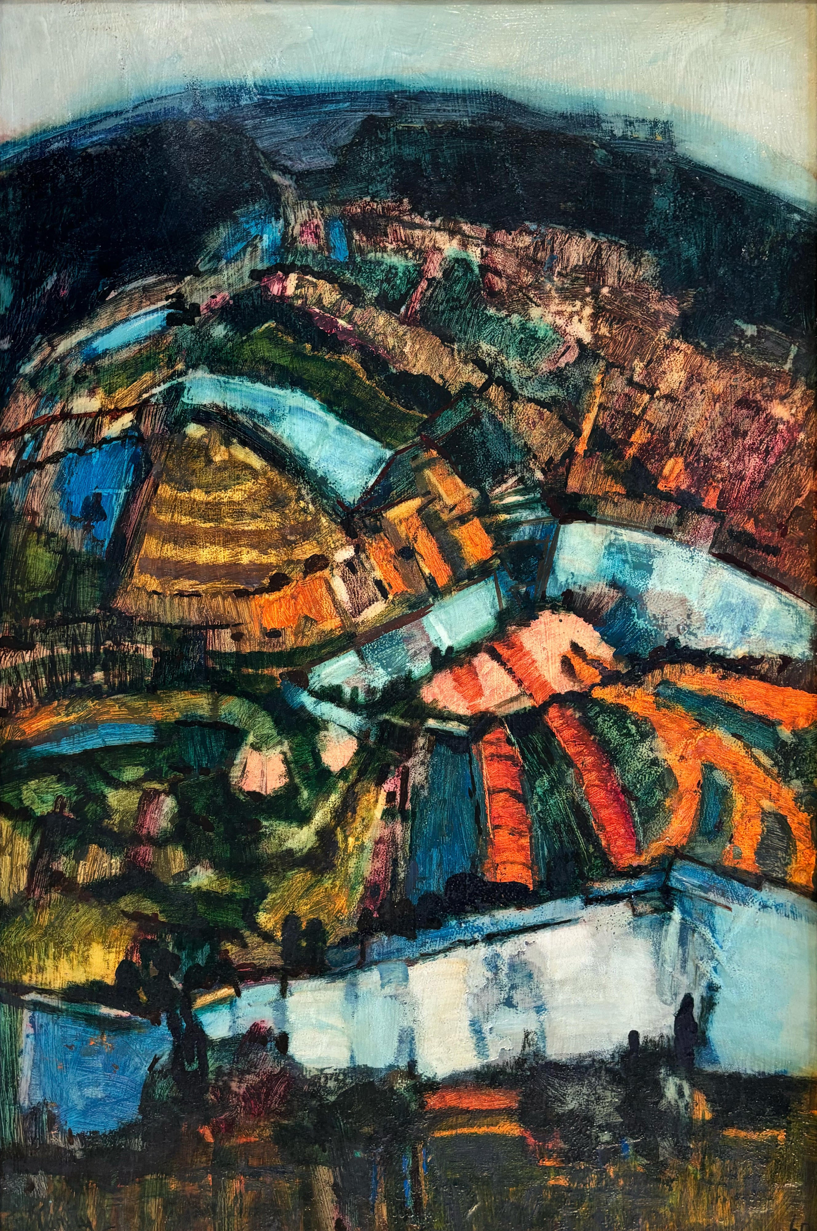 15356, Donald R. Purdy, Abstract Fields with Coast, 1960