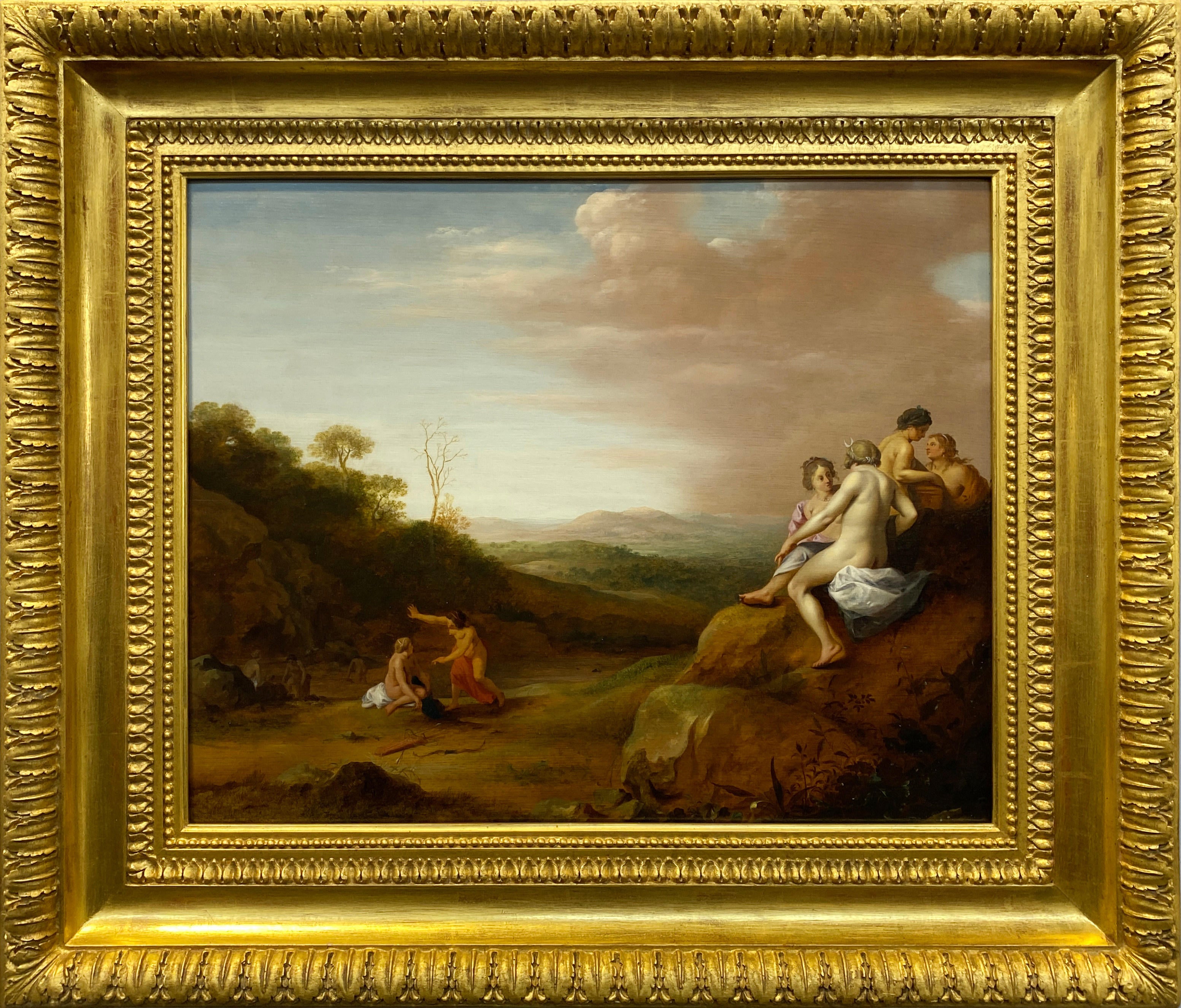 17332, Cornelis Van Polenburch, Diana and her Nymphs with Discovery of Callisto