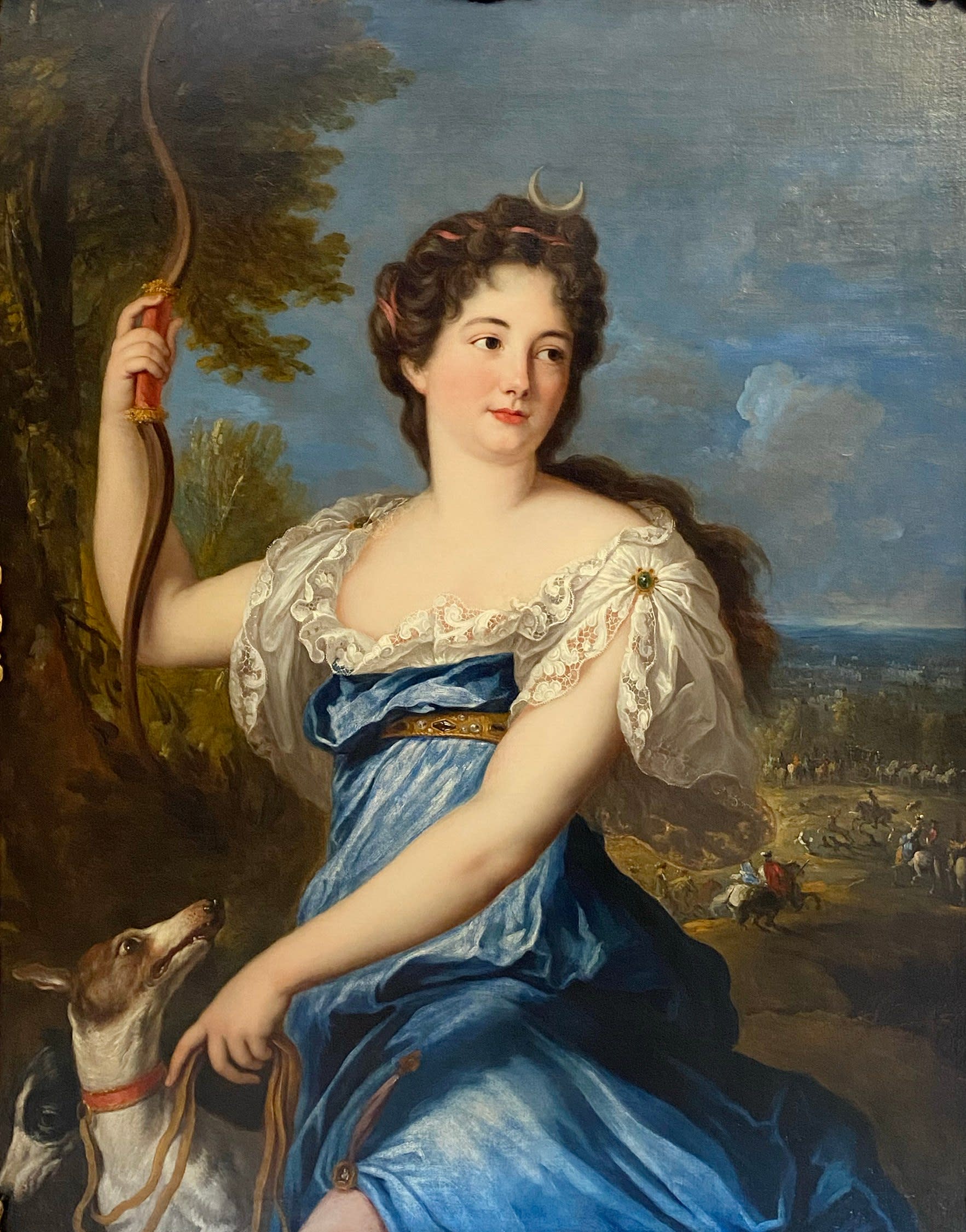 18301, Jacob Ferdinand Voet, Portrait of Marie-Charlotte de La Porte de La Meilleraye, Marquise de Richelieu as Diana, circa 1675-85