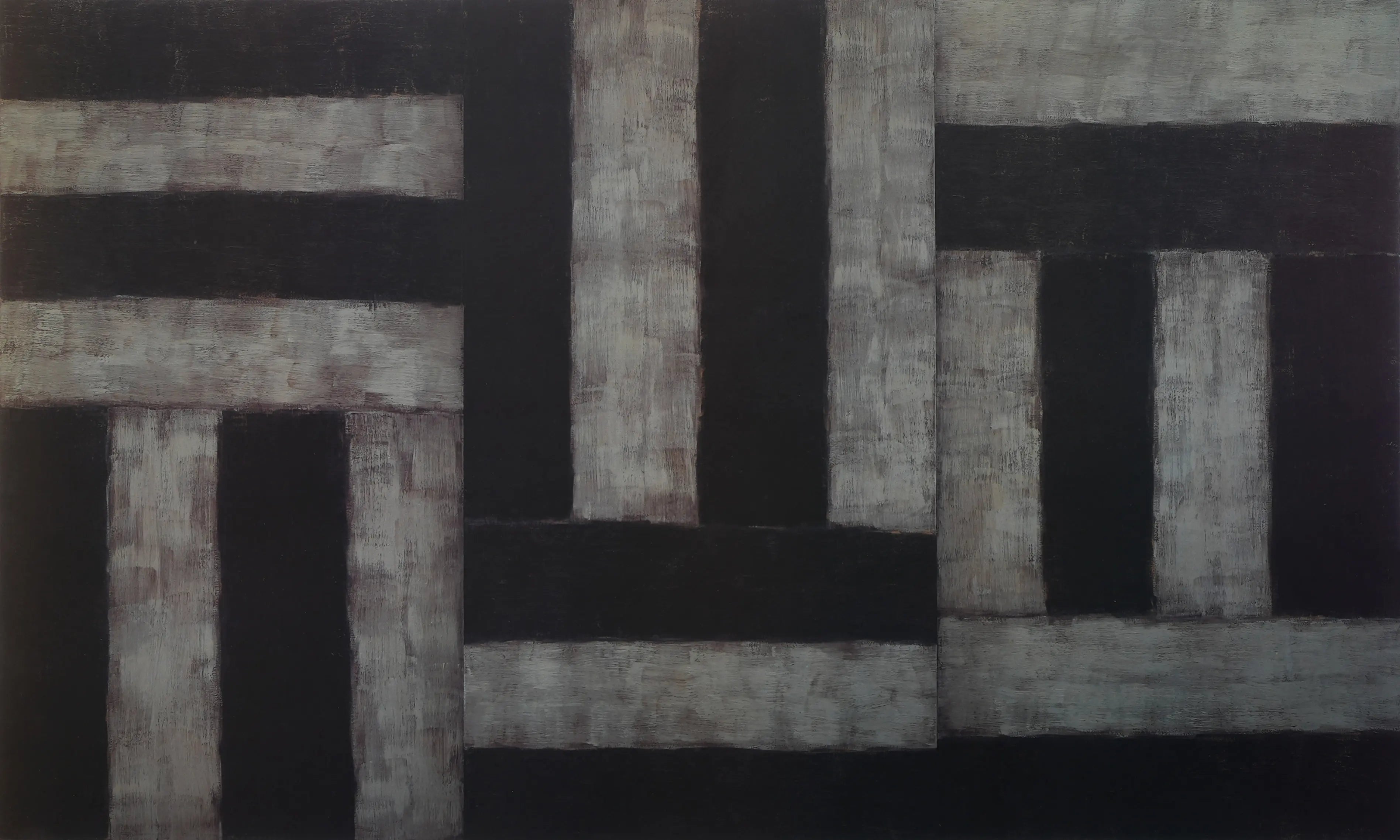 18415, Sean Scully, Durango (Black Abstraction), 1990