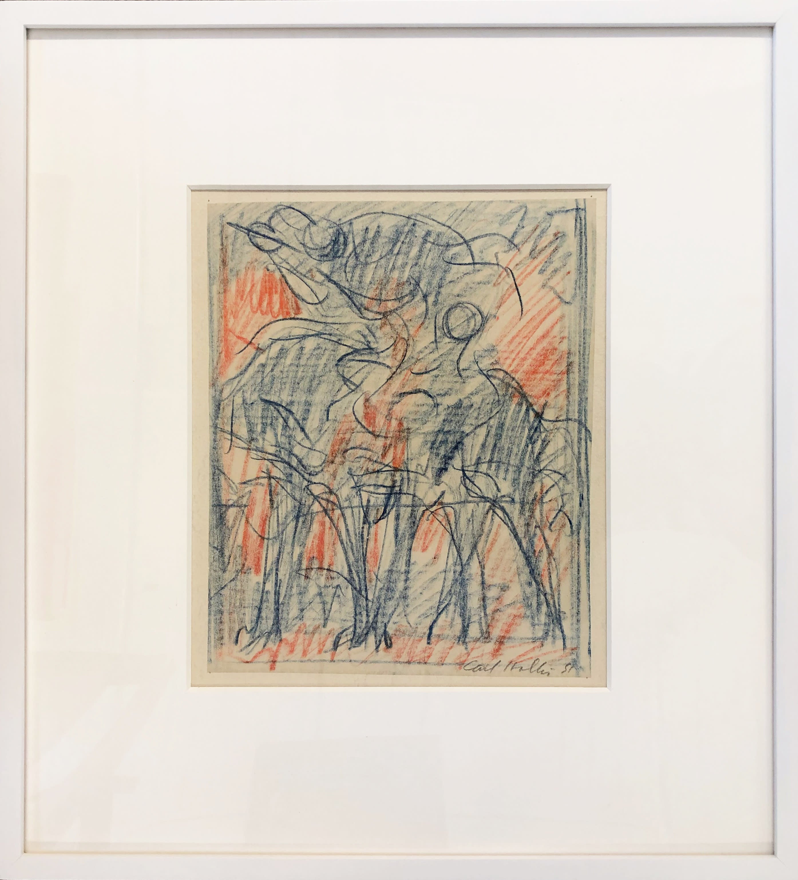 16857, Carl Holty, Saint Martin and the Beggar, 1951