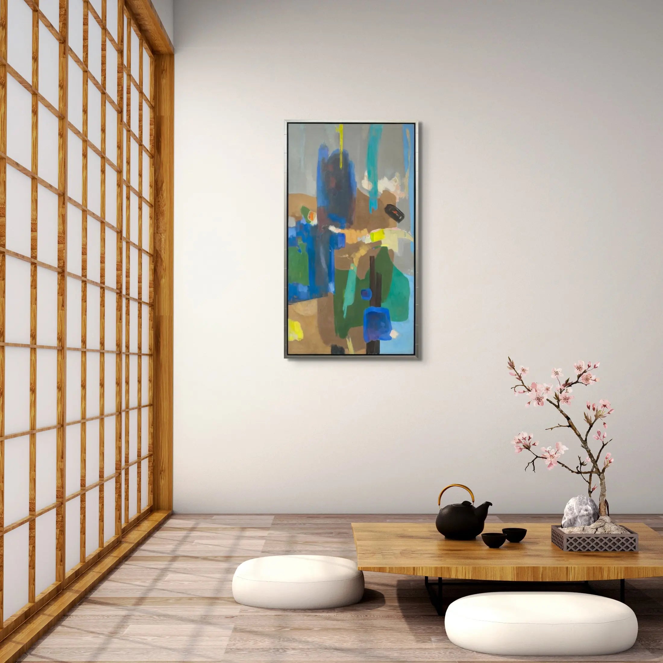 18253, Don Totten, Composition Blue, 1960s